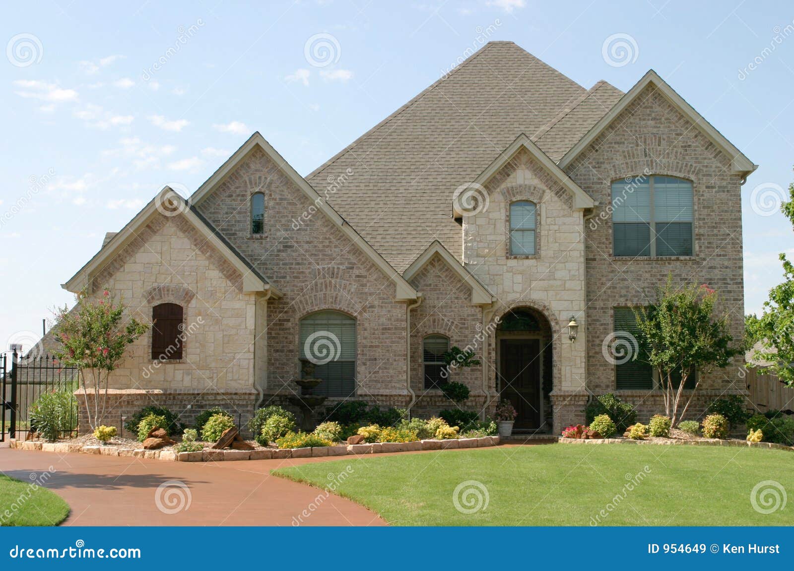 Houses with Brick and Stone