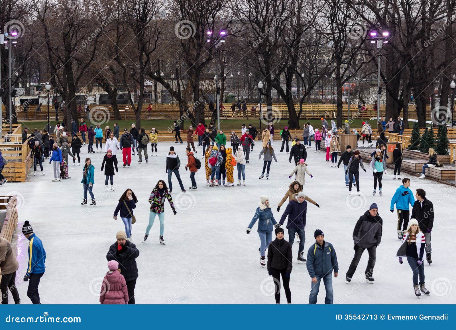 The Largest Outdoor Ice Rink In Moscow Editorial Stock Photo Image The Largest Outdoor Ice Rink In Moscow Editorial Stock Photo Image