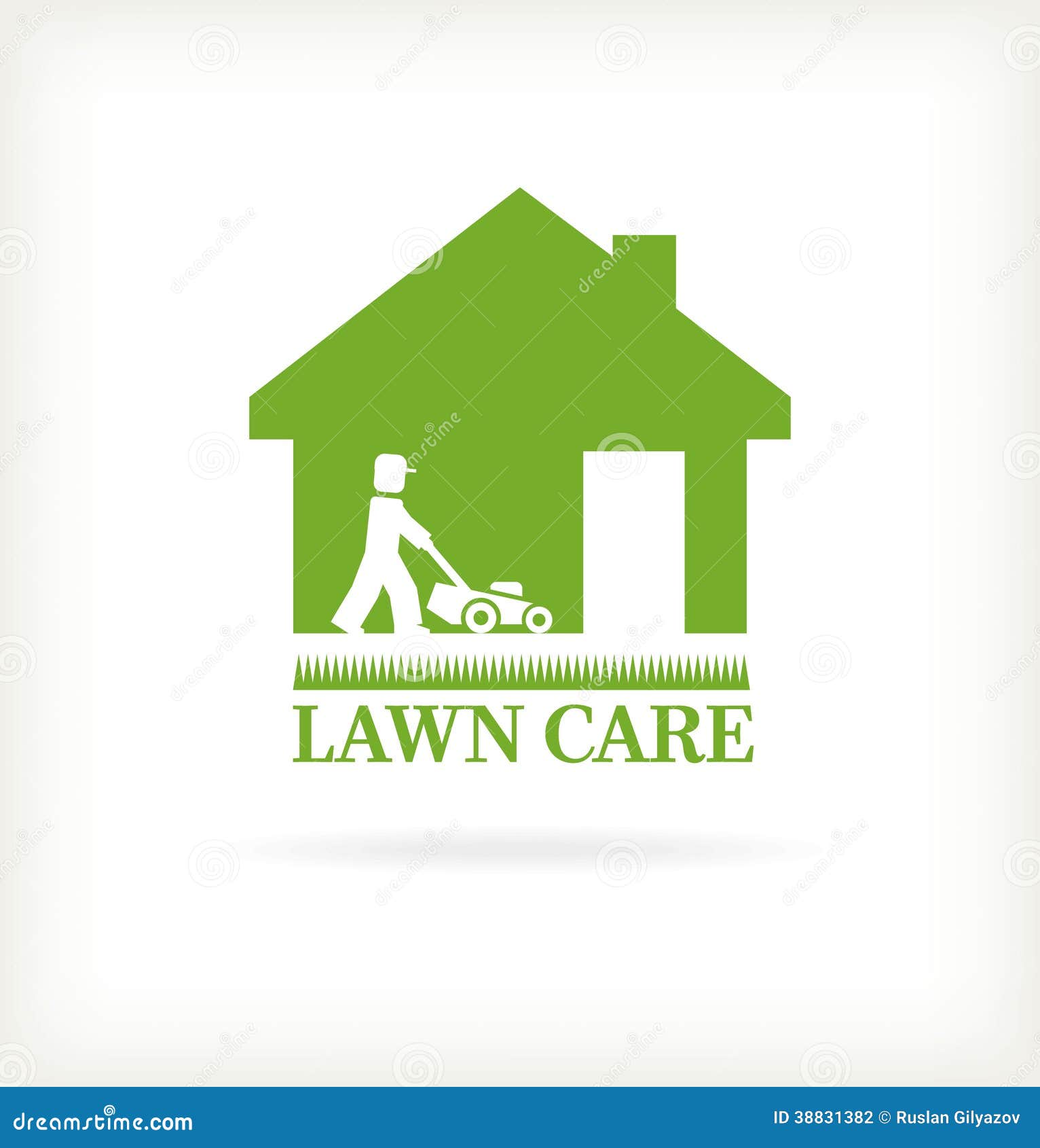 Lawn care symbol. Vector illustration.