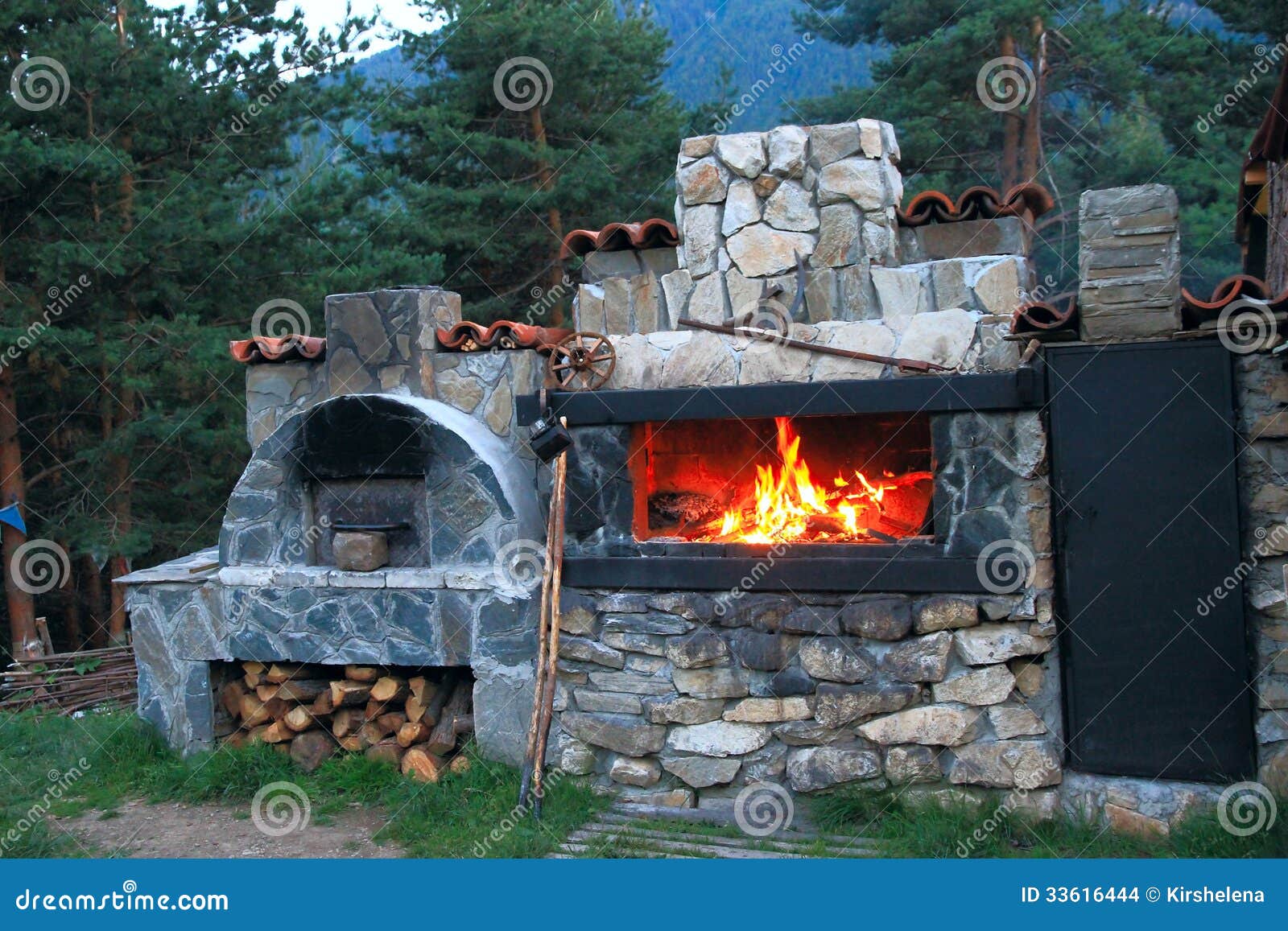 barbecue en pierre fait maison