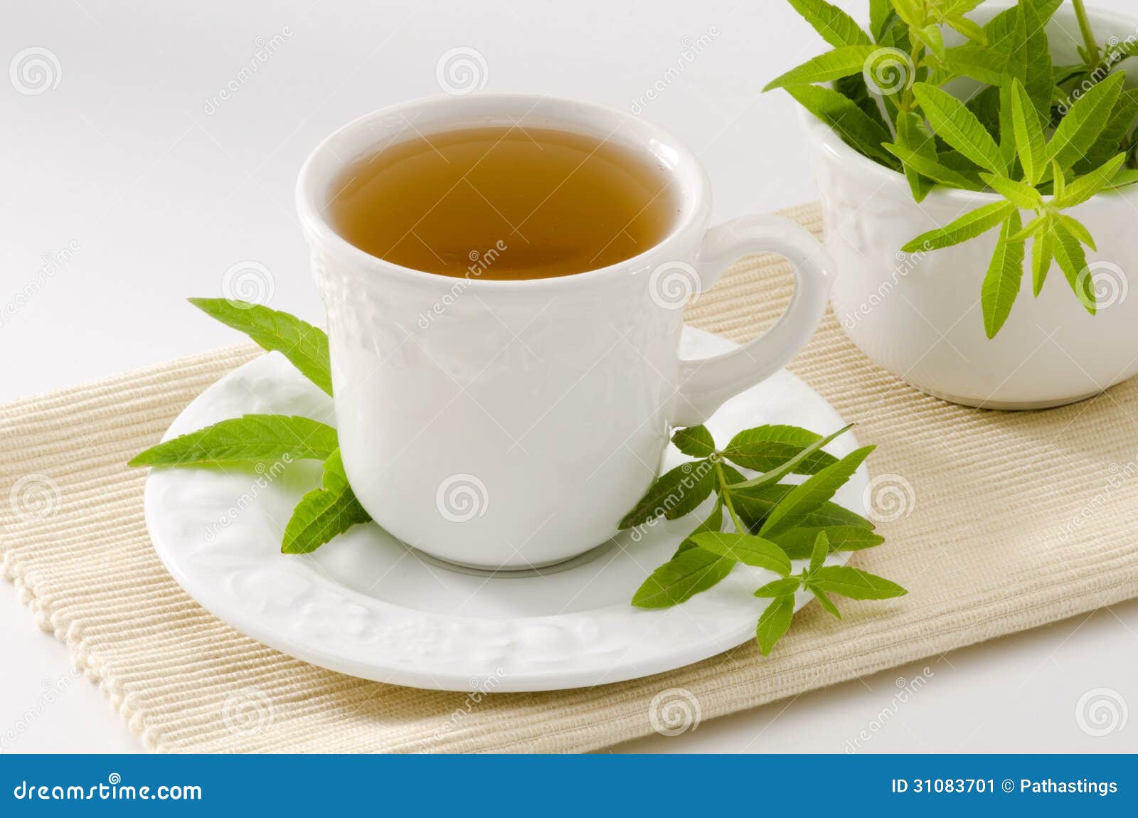 Lemon Verbena Herbal Tea In A Cup Aloysia Citriodora Naturopathy