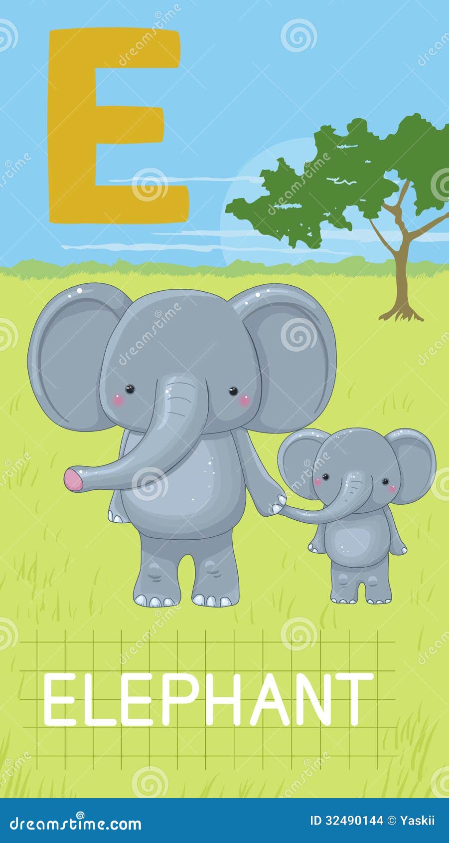 Animales+Con+La+Letra+E Letra E, ABC Animal Imagenes de archivo - Imagen: 32490144