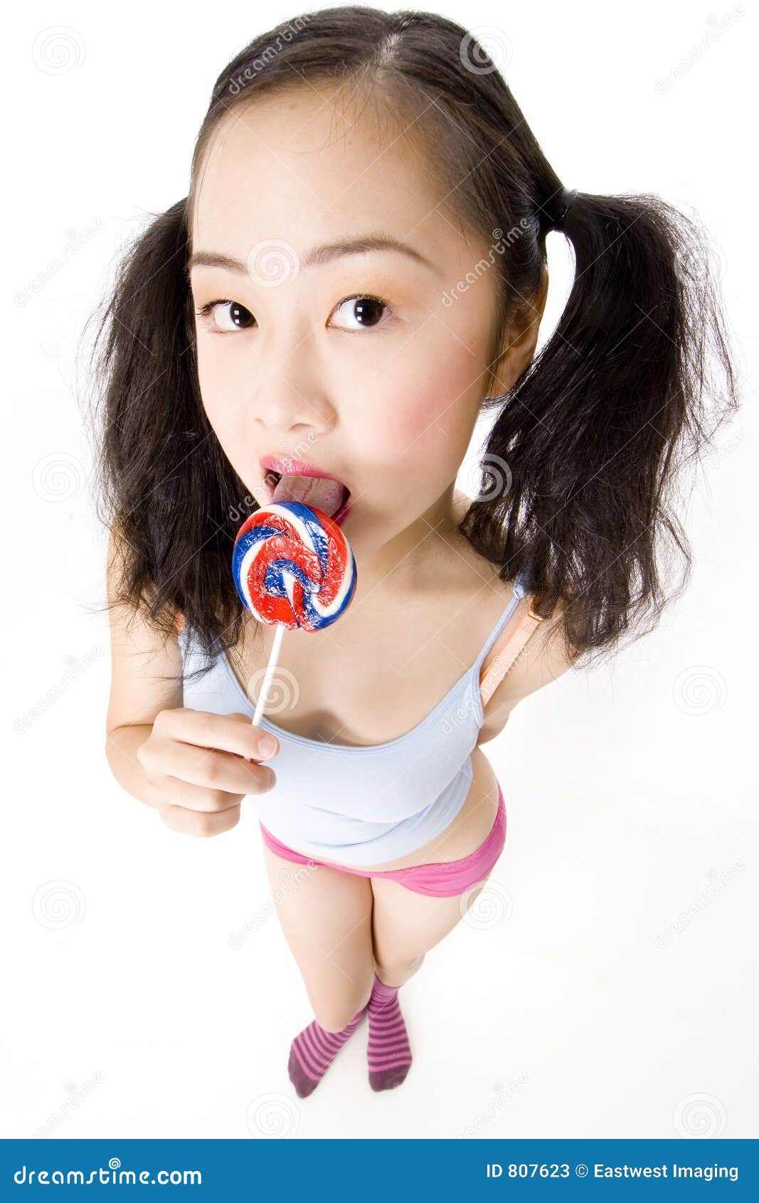Teen girl with lollipop Pity, that Teen girl with lollipop once and