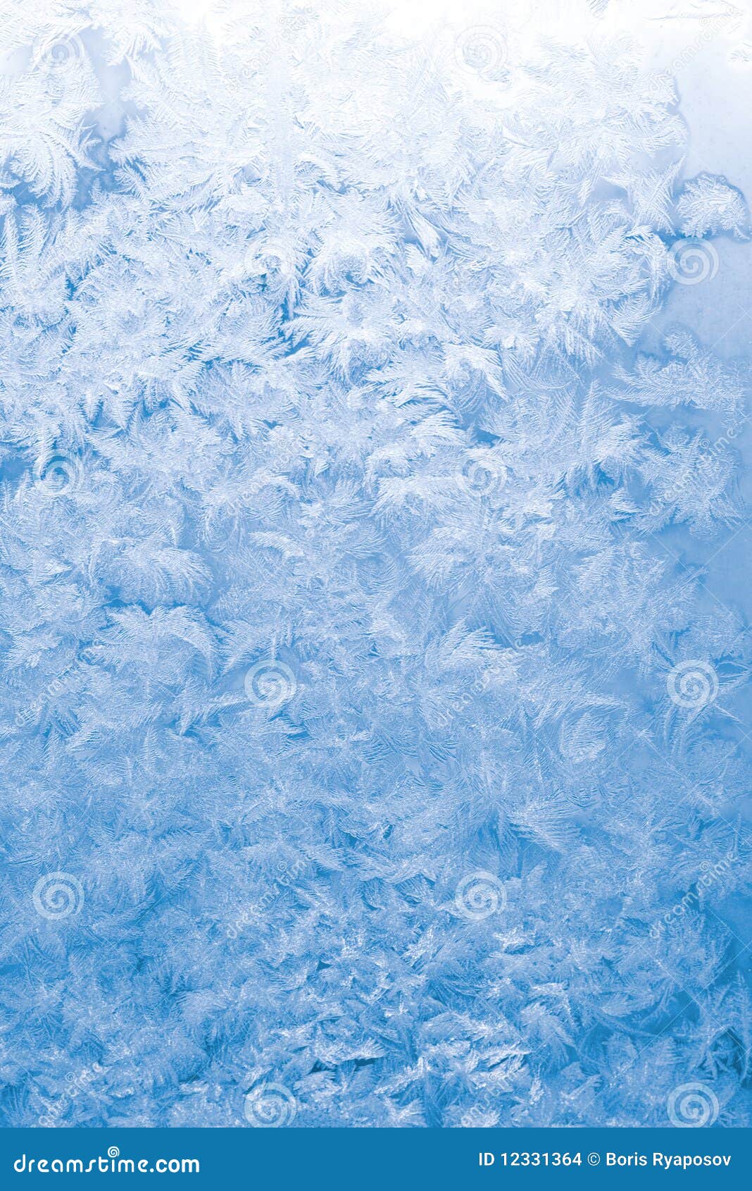 Light Blue Frozen Window Glass Stock Images  Image: 12331364