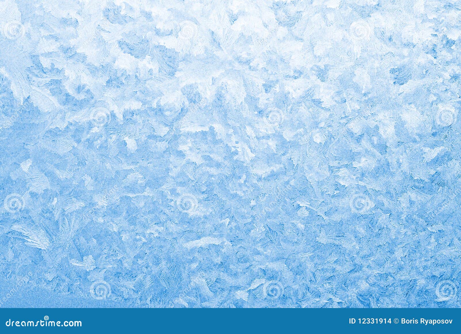 Light Blue Frozen Window Glass Stock Images  Image: 12331914