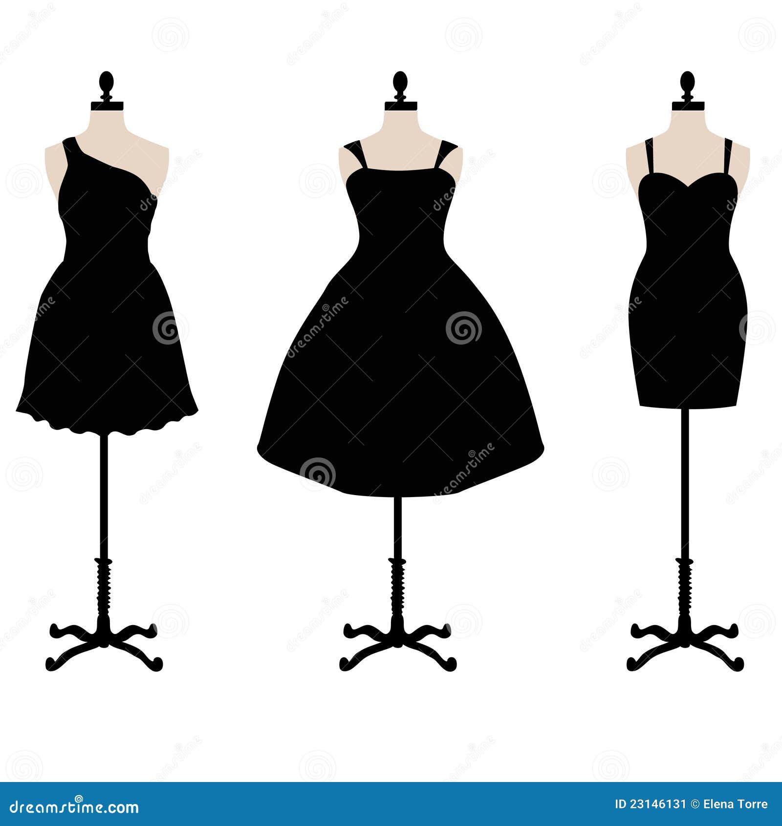 Black Dress Silhouette Clip Art