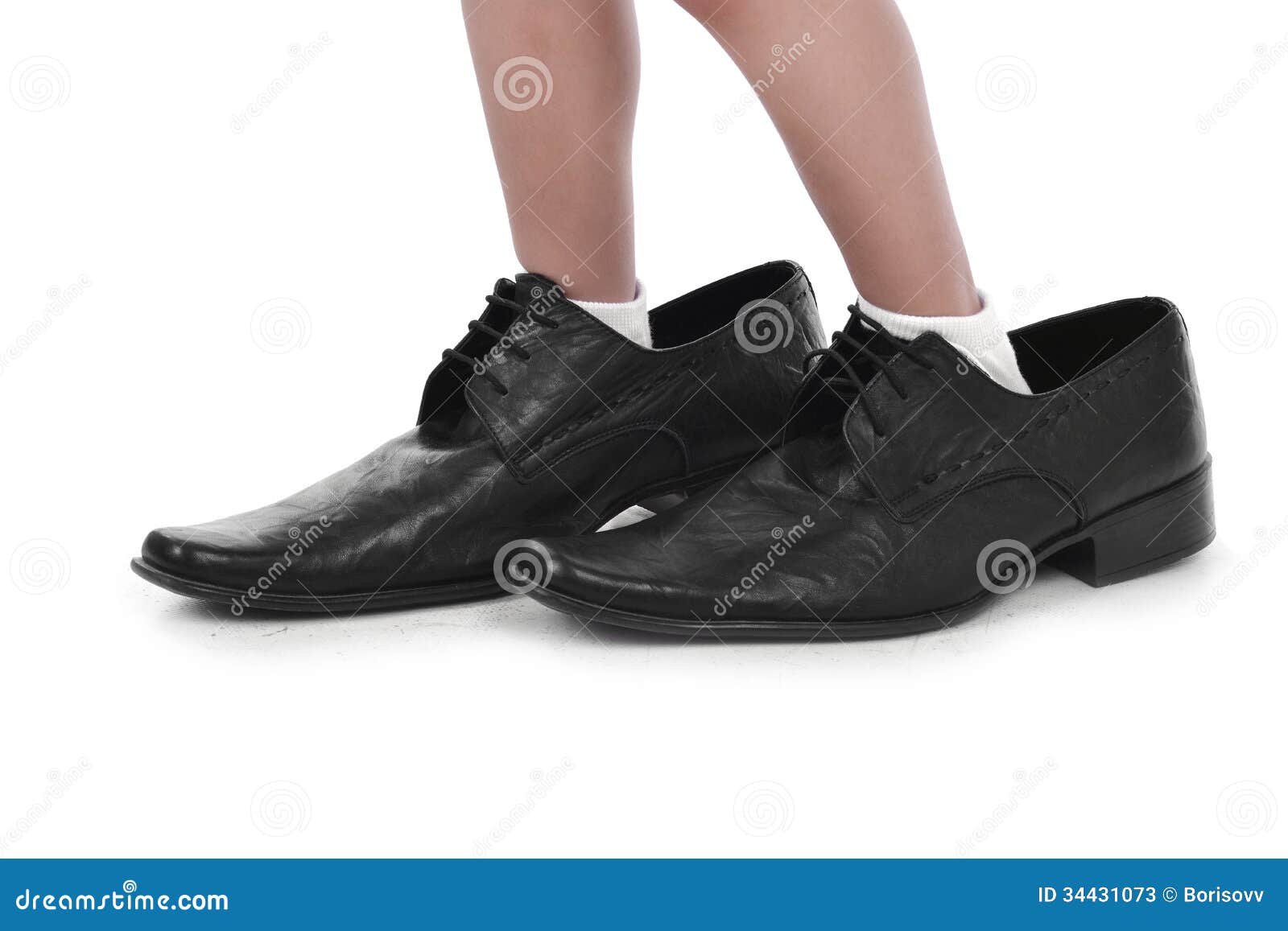 34431073 Big  Image: Stock for Feet feet shoes Little  In Shoes Photos  little Black