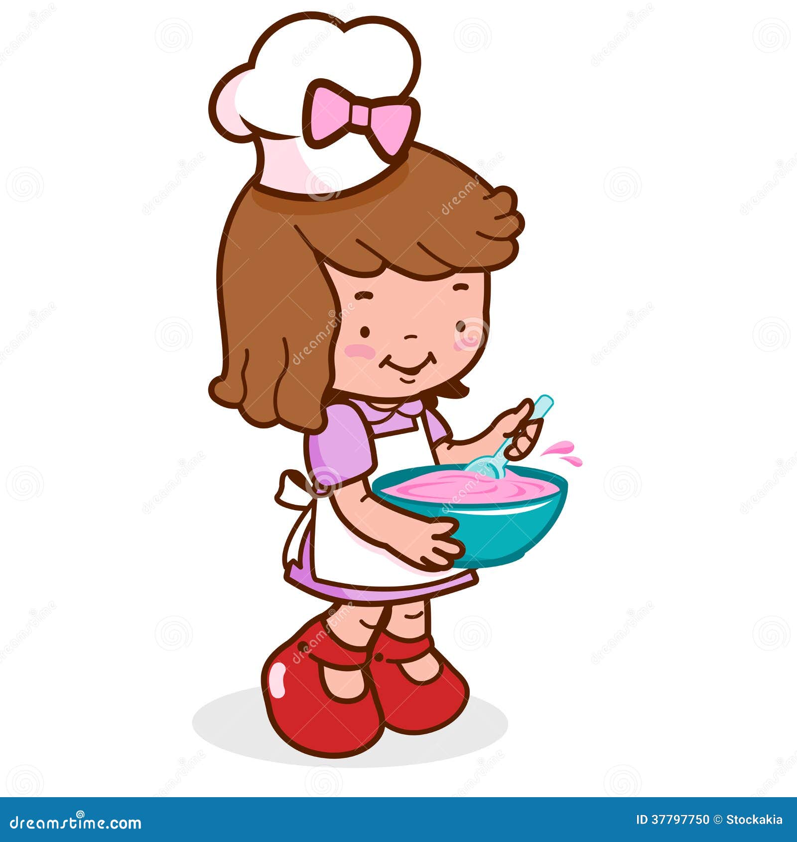 clipart of girl cooking - photo #7