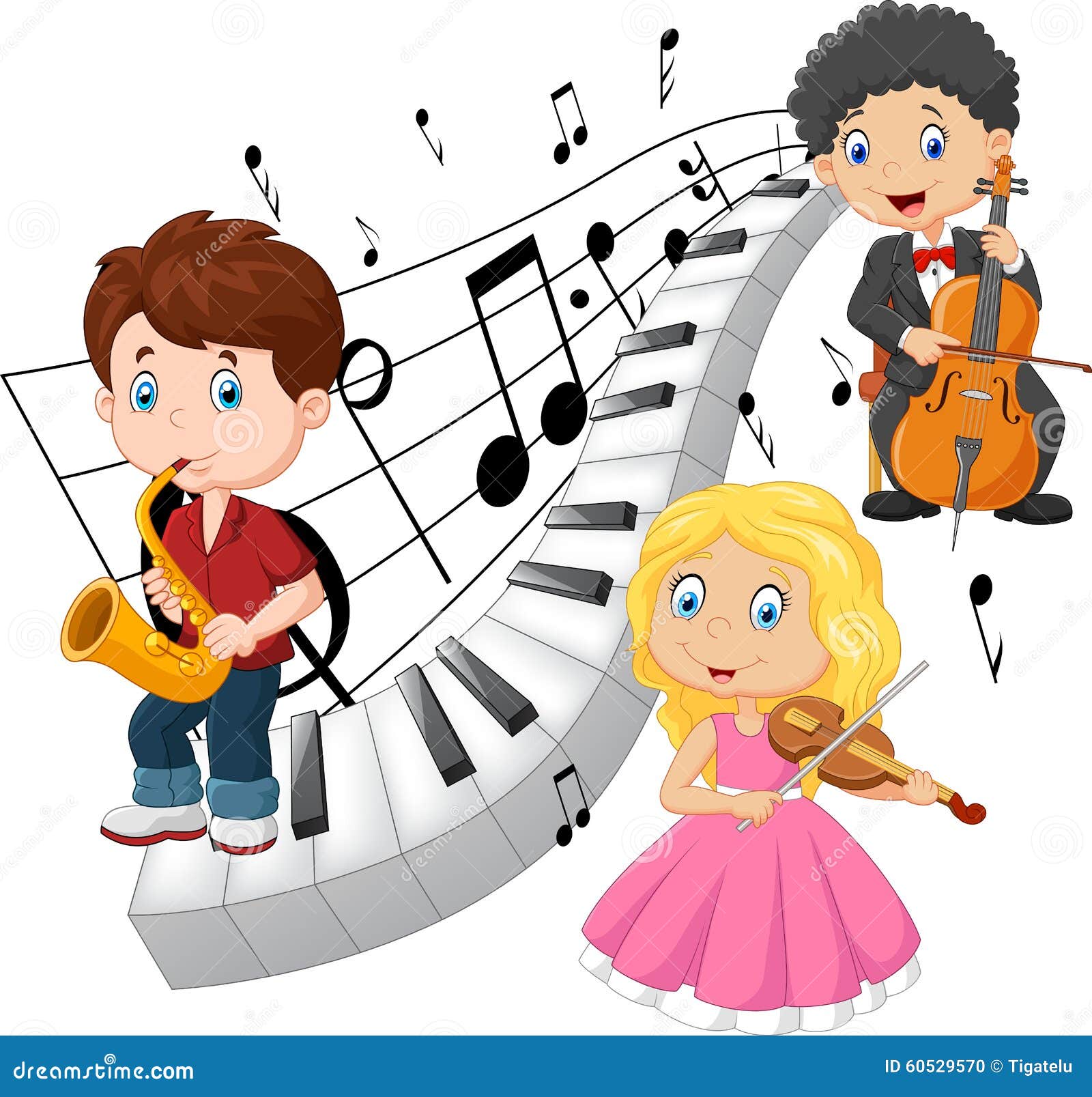 little kids playing music with piano tone background stock christmas toy for boys