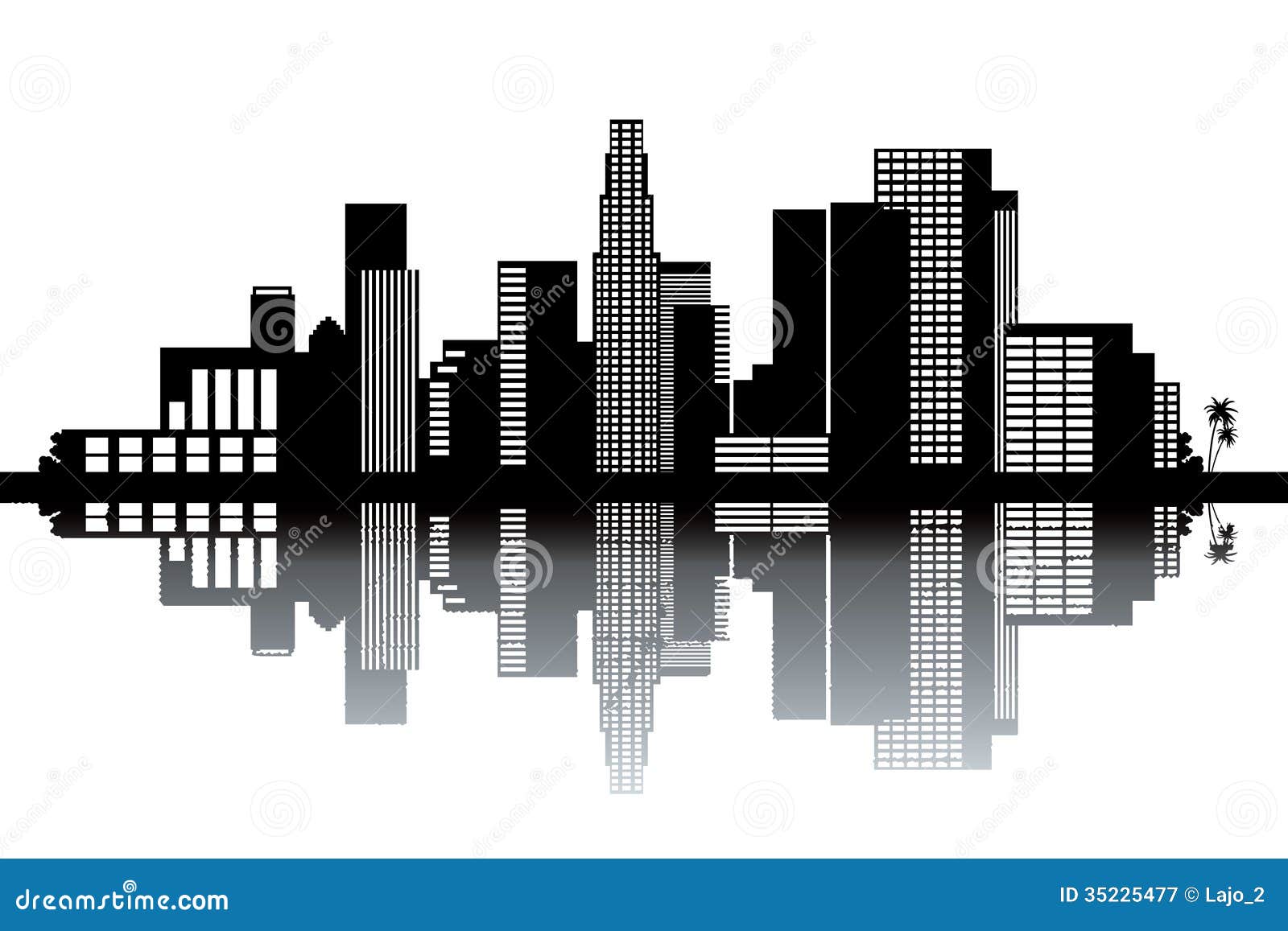 los angeles skyline clipart - photo #7