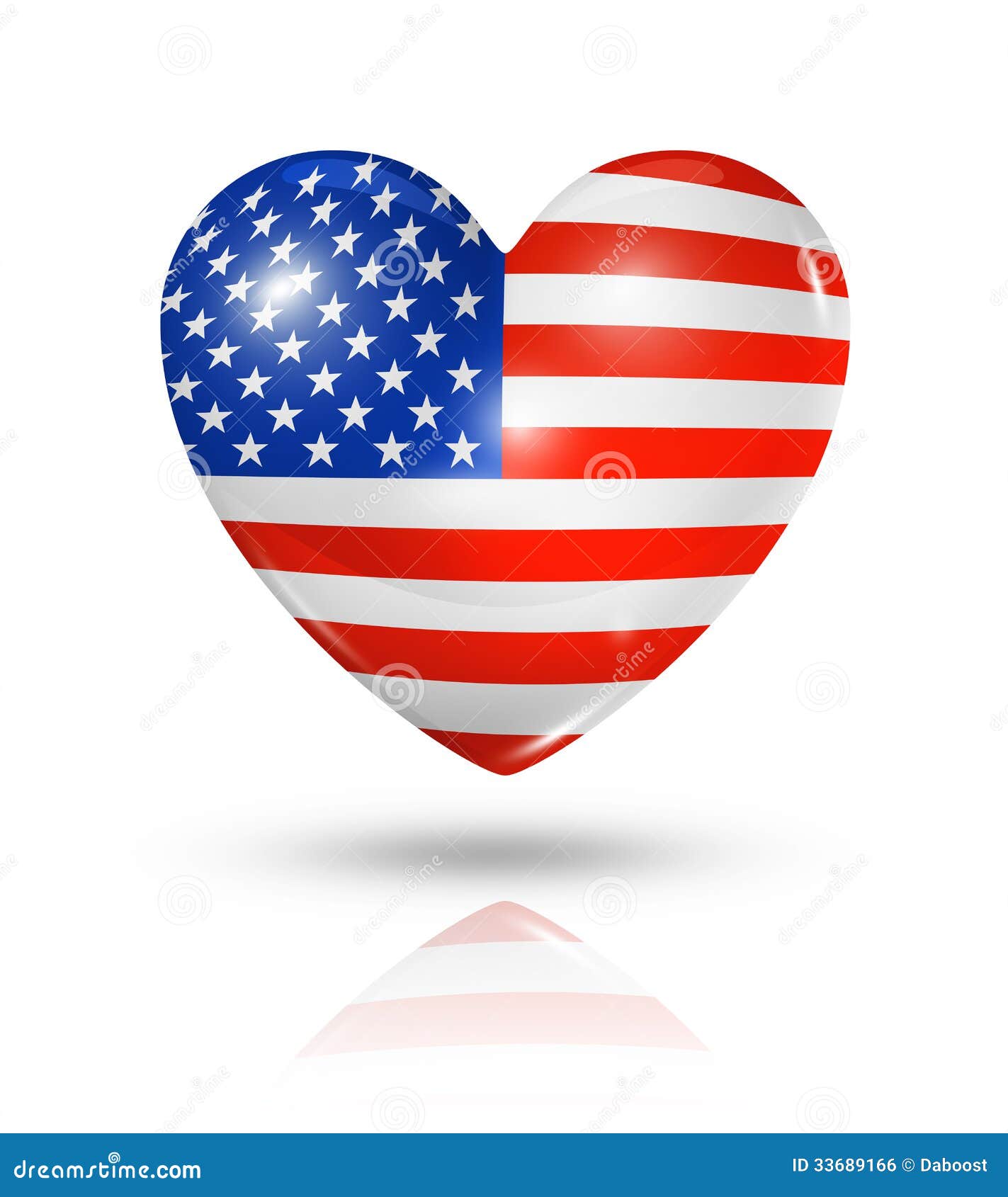 Love USA, Heart Flag Icon Royalty Free Stock Image - Image: 33689166