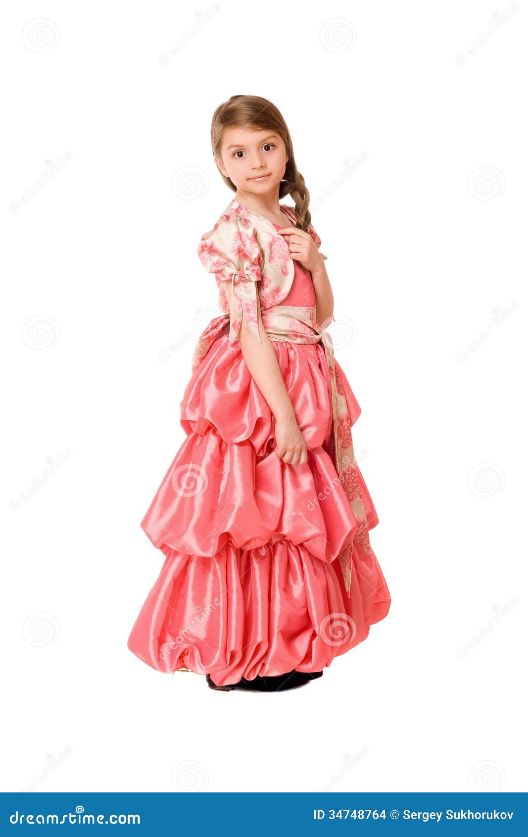 More similar stock images of ` Lovely little girl in a long dress `