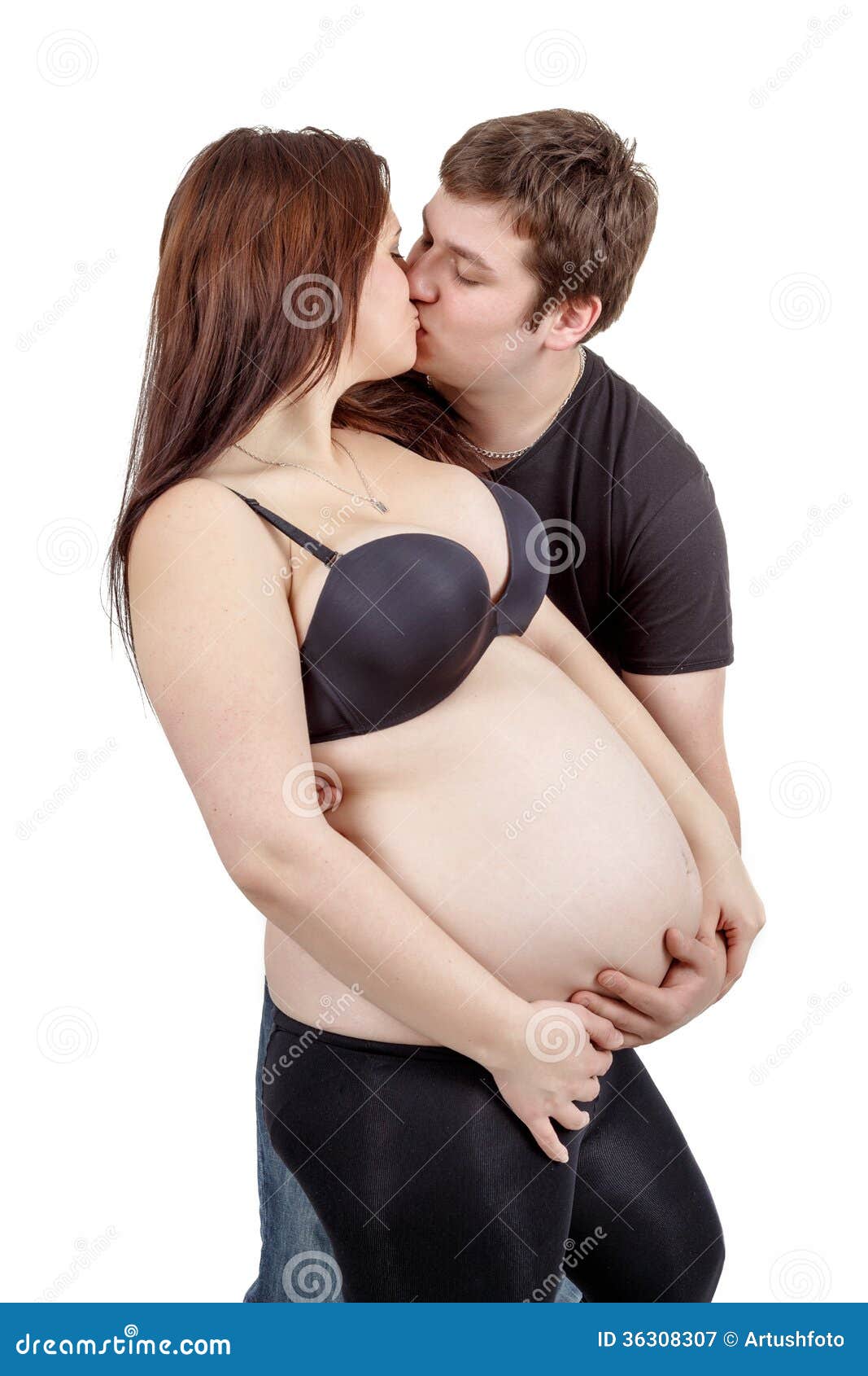 Pregnant Women Kissing 23