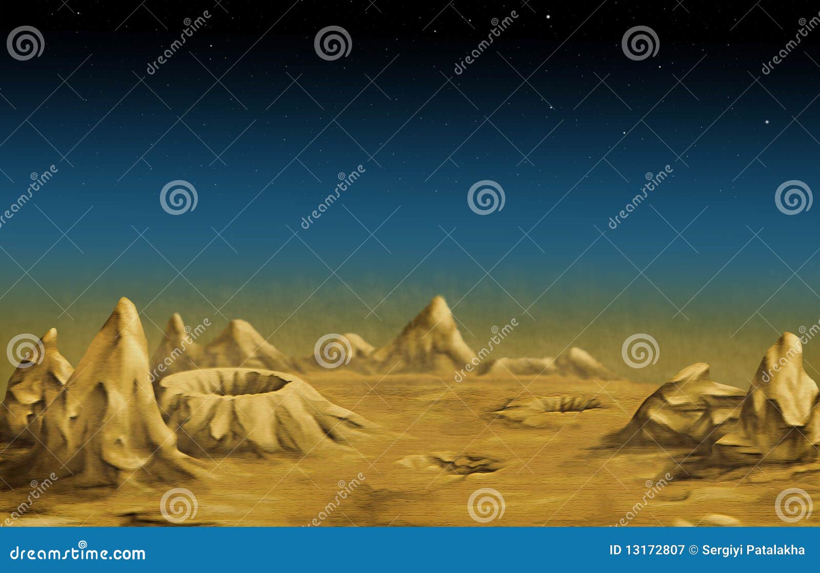 Lunar Landscape Royalty Free Stock Photography - Image: 13172807