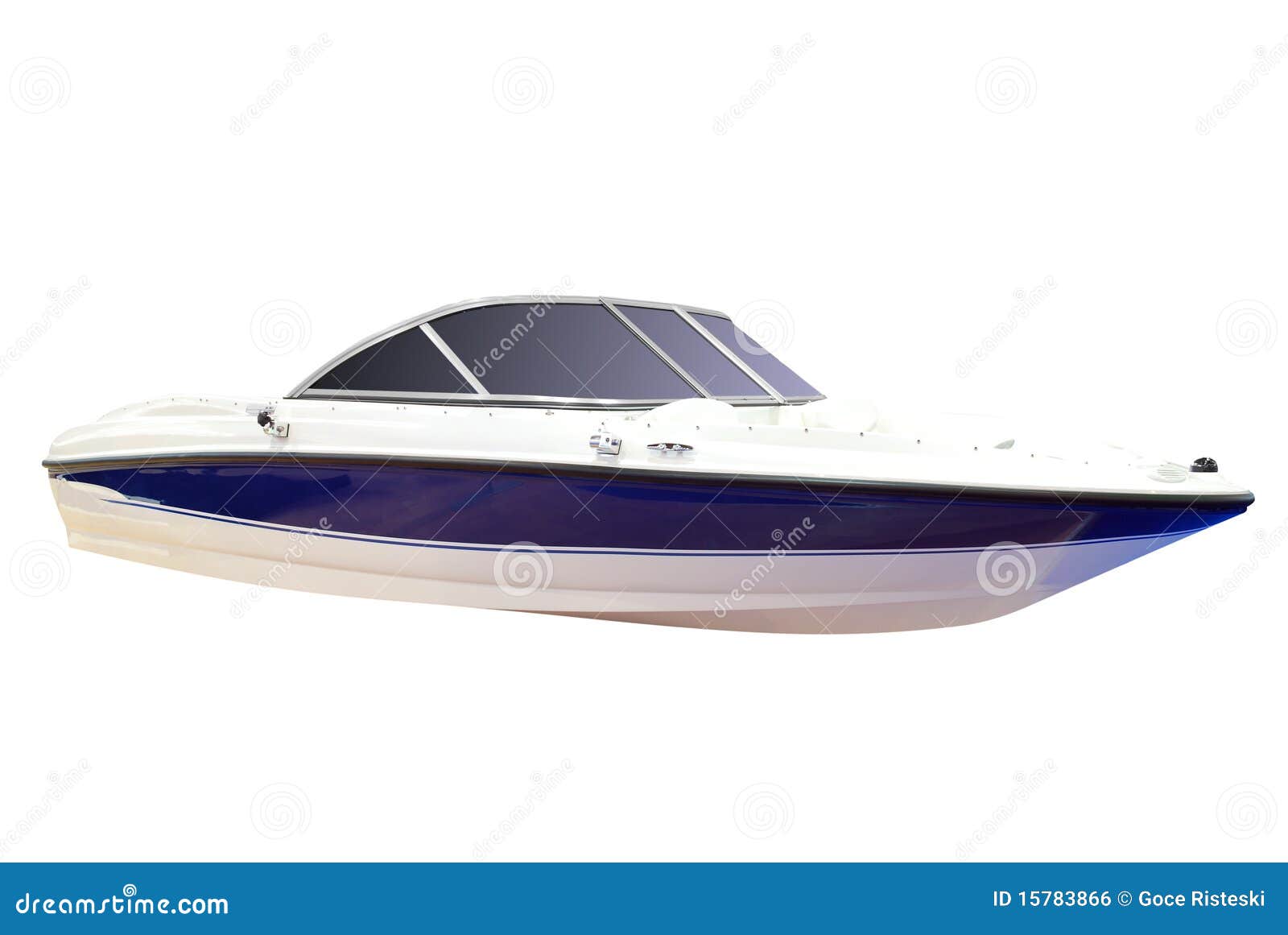 Luxury Speed Boat Isolated Royalty Free Stock Image - Image: 15783866