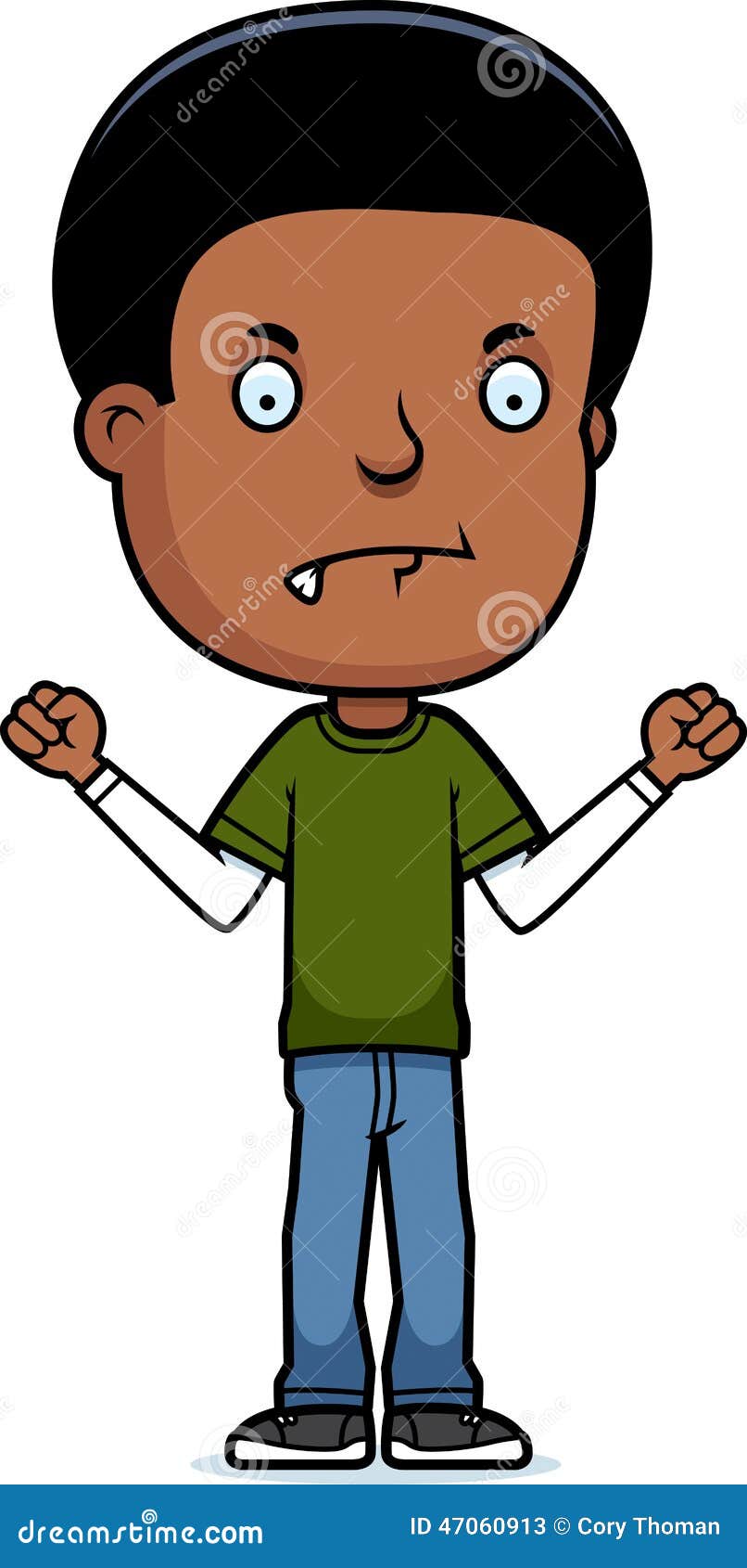 Mad Teen Boy - mad-teen-boy-cartoon-illustration-teenage-looking-47060913