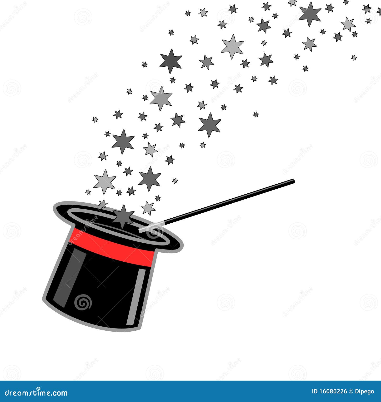 free clipart magic hat and wand - photo #41
