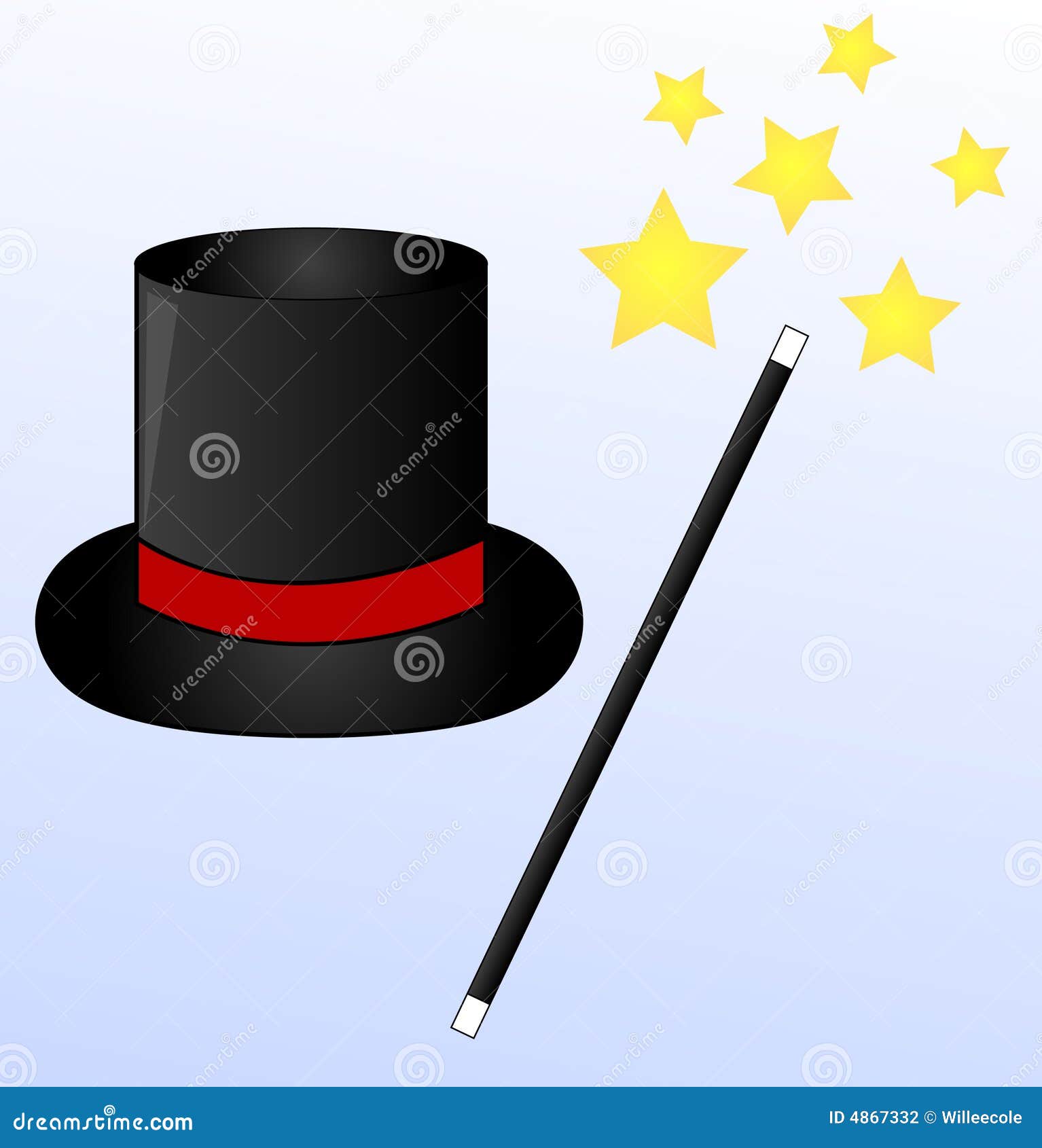 free clipart magic hat and wand - photo #50