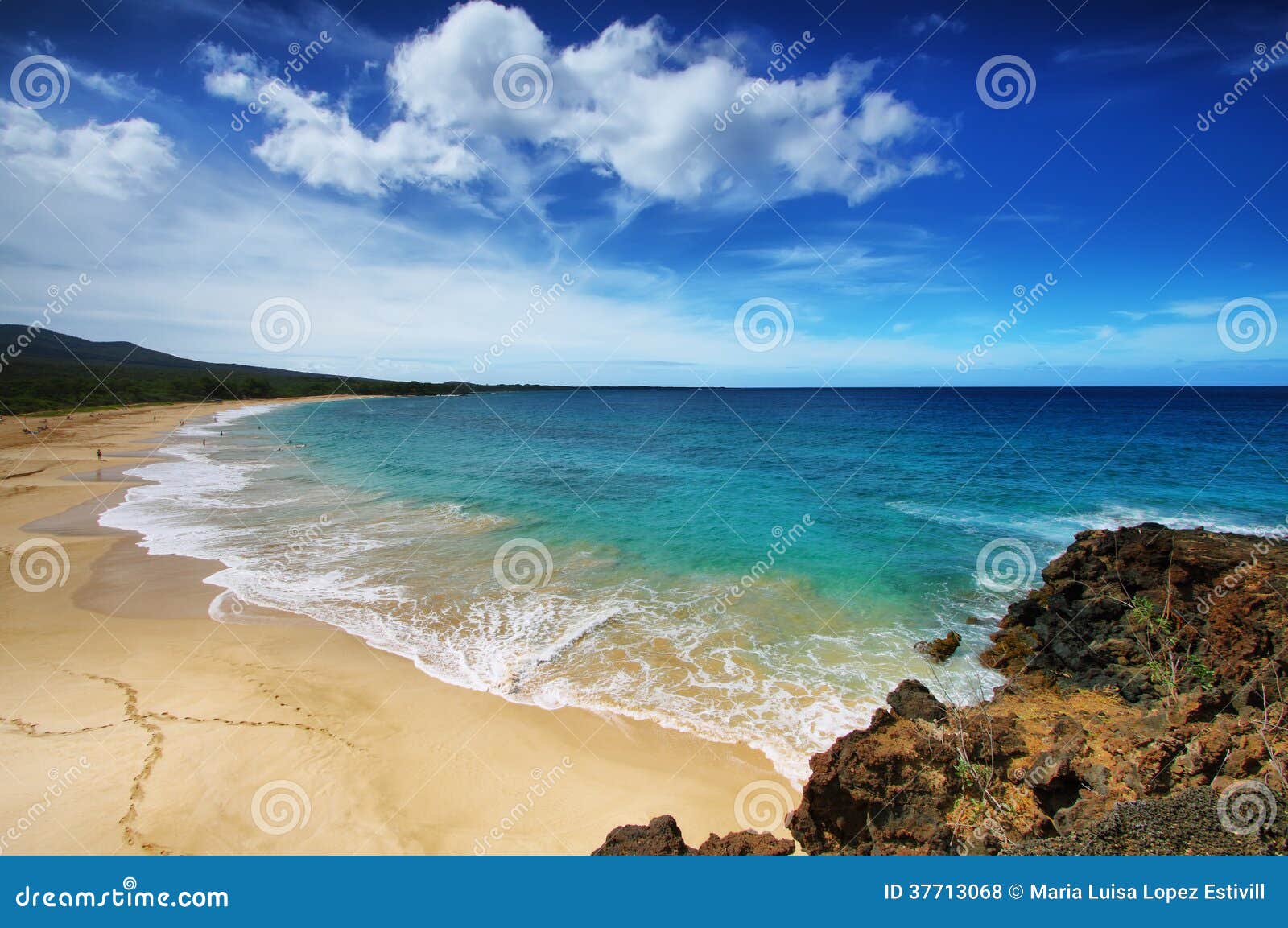 makena海滩公园,毛伊,夏威夷大海滩.