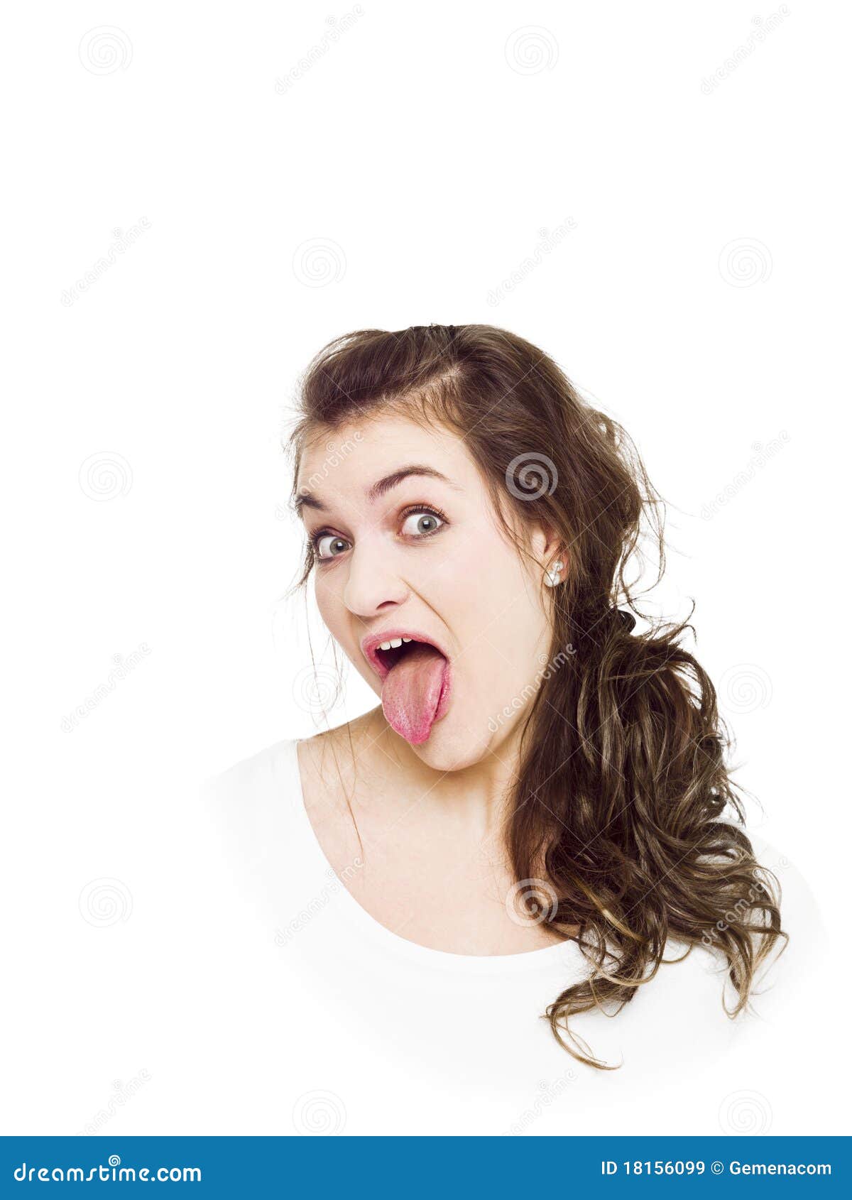 Royalty Free Stock Images: Making a funny face