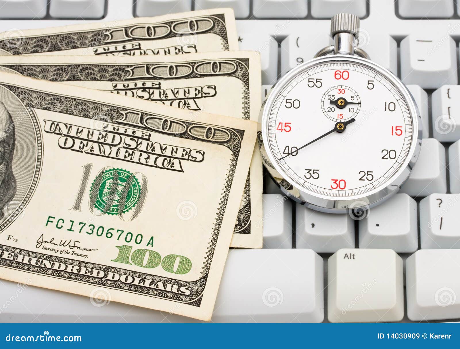 Download this Dollar Bills Sitting Puter Keyboard Making Money Online picture