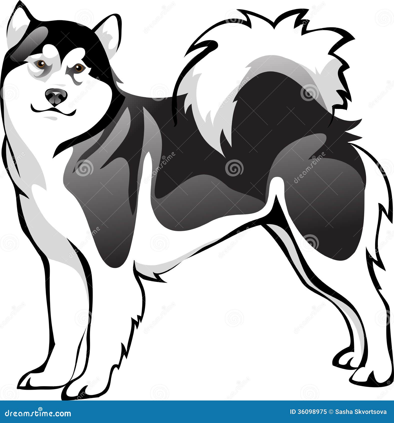 dog sled team clip art - photo #48