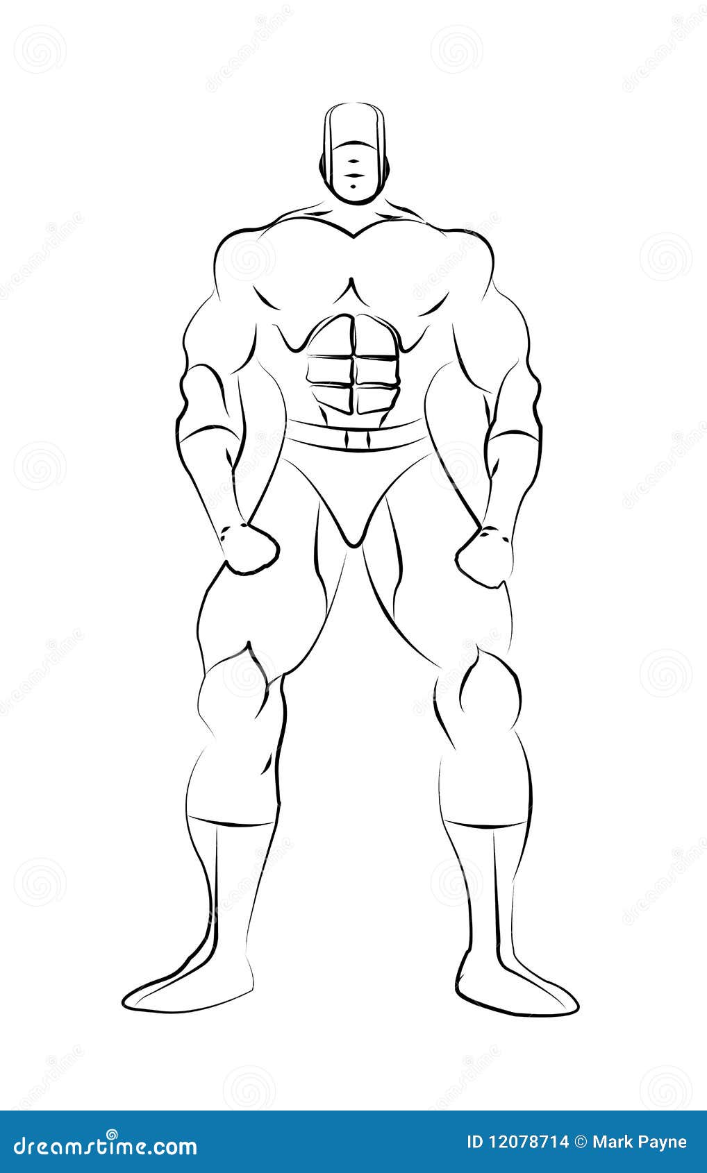 Male Superhero Line Drawing Template Stock Images Image 12078714 Male Superhero Line Drawing Template Stock Images Image 12078714