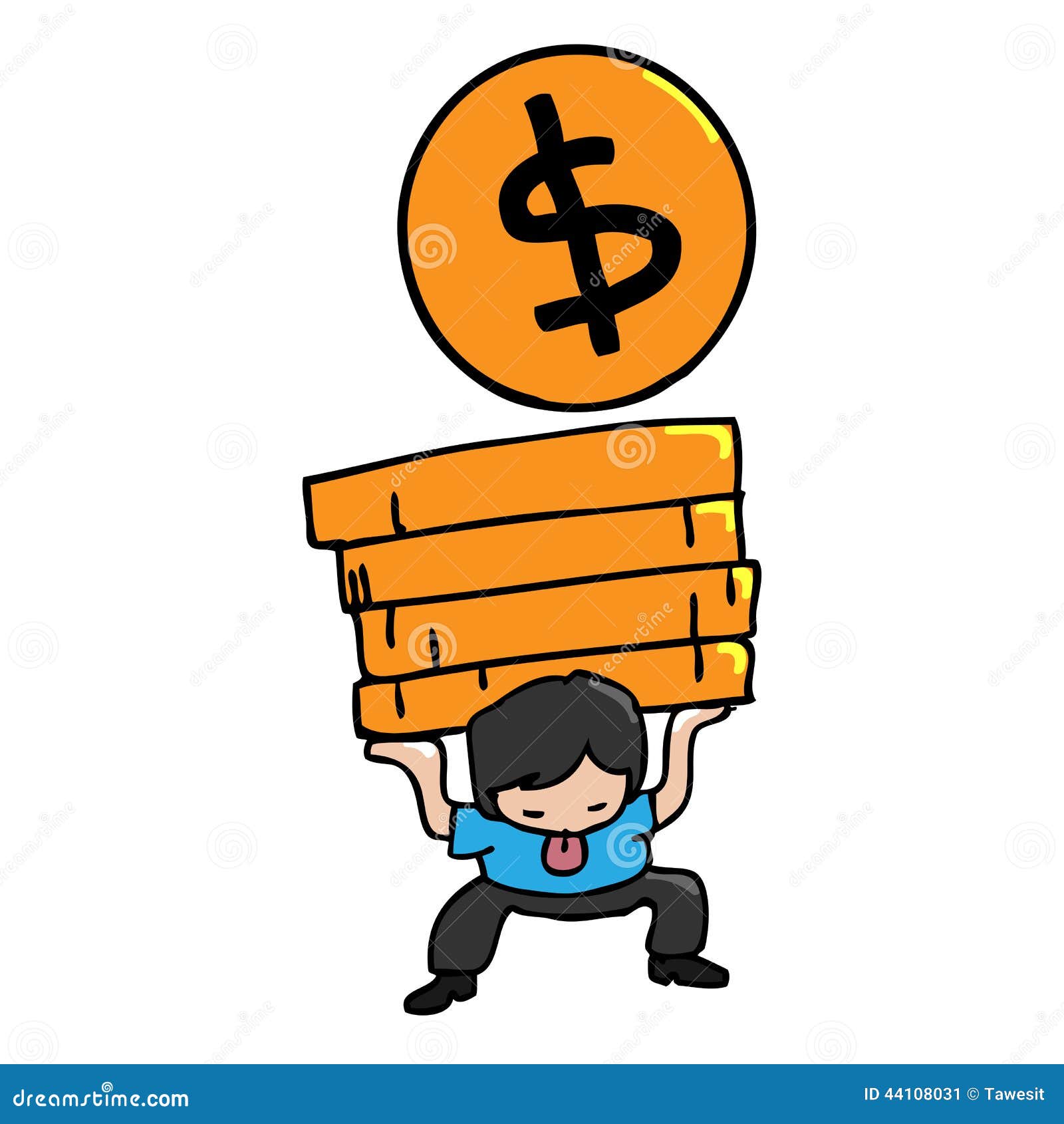clipart man carrying heavy load - photo #31