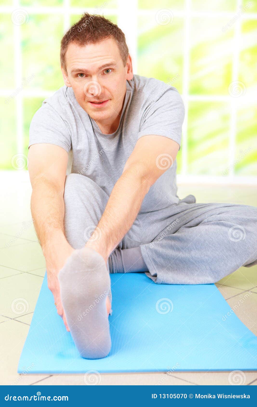 Man Doing Exercise Stock Photo Image 13105070