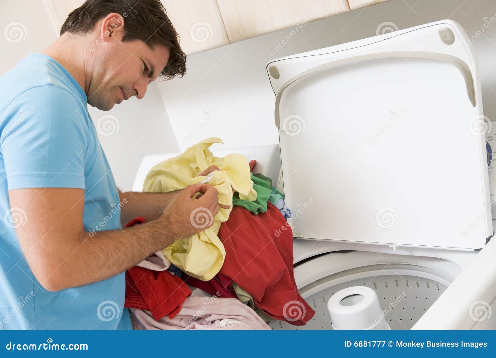 Man Doing Laundry Royalty Free Stock Photography Image 6881777
