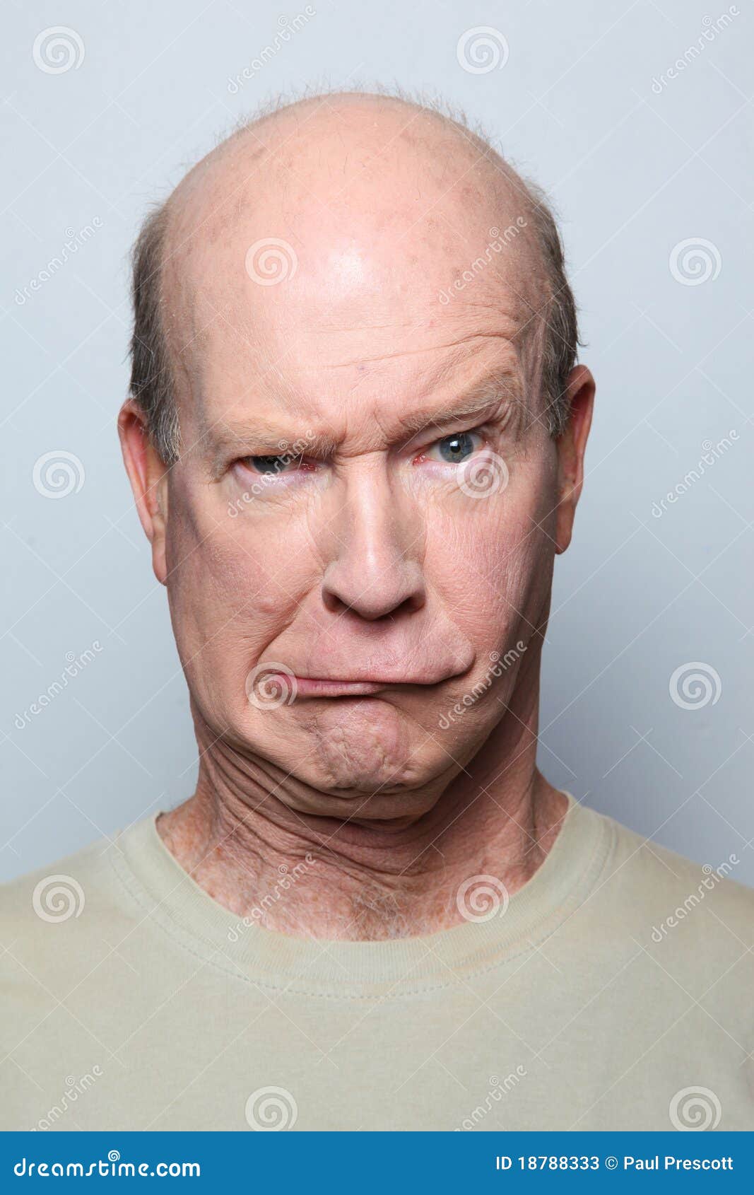 Stock Photos: Man grimace