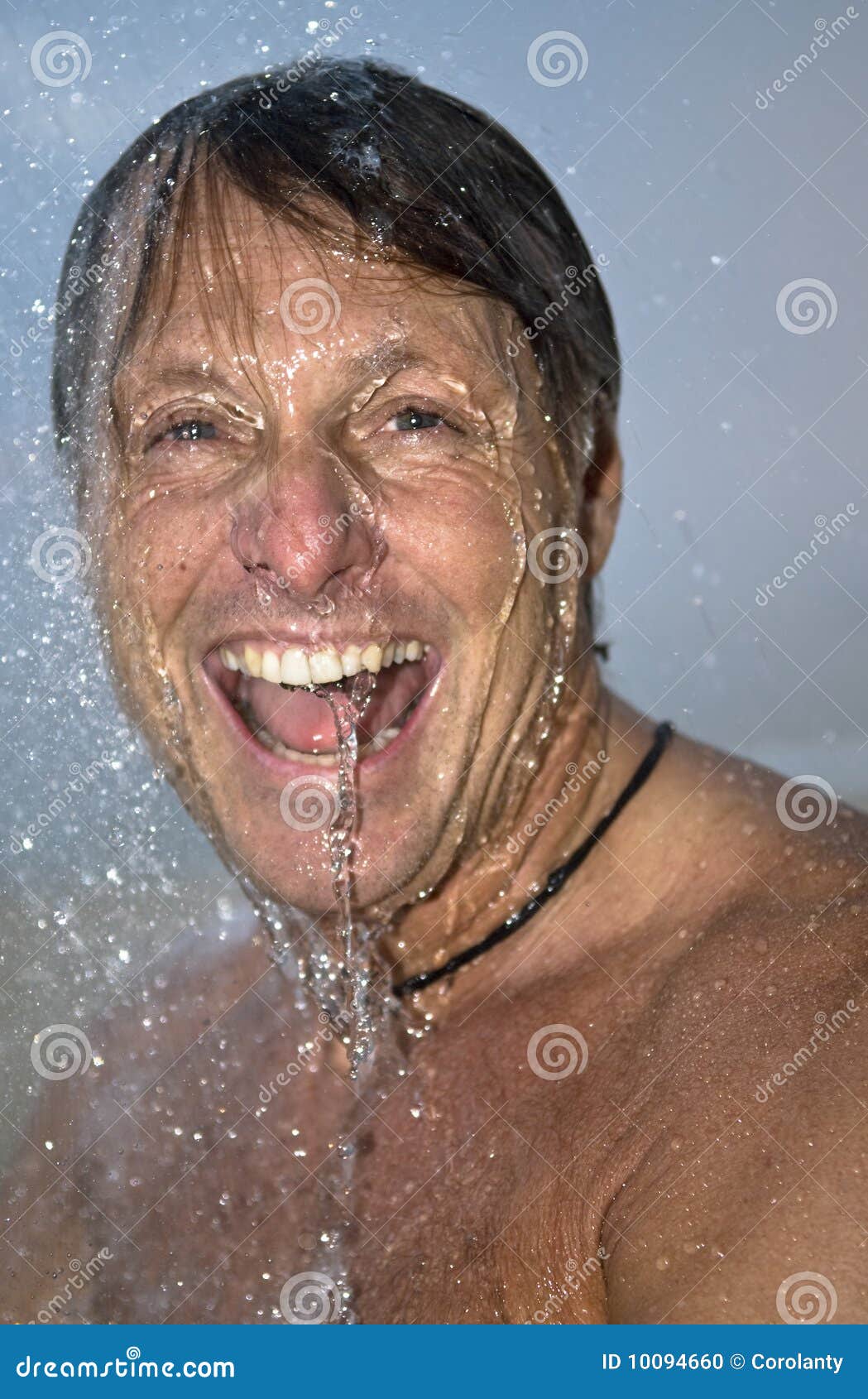 Man Showering Stock Photo Image 10094660