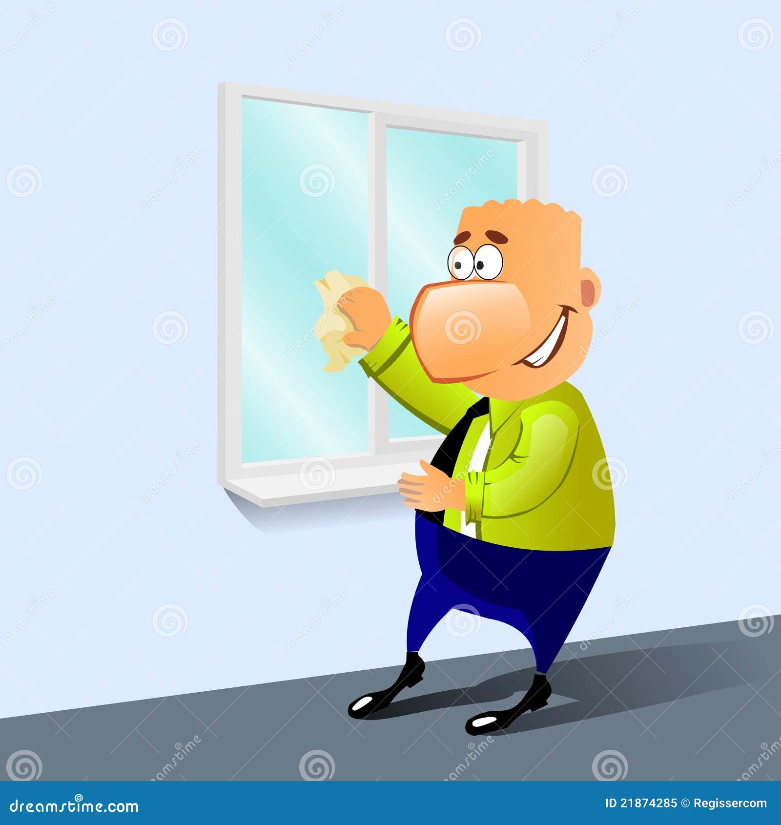 Washing Windows Cartoon Washing Windows Cartoon