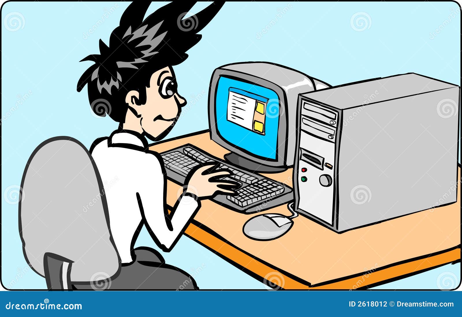 computer man clipart - photo #46