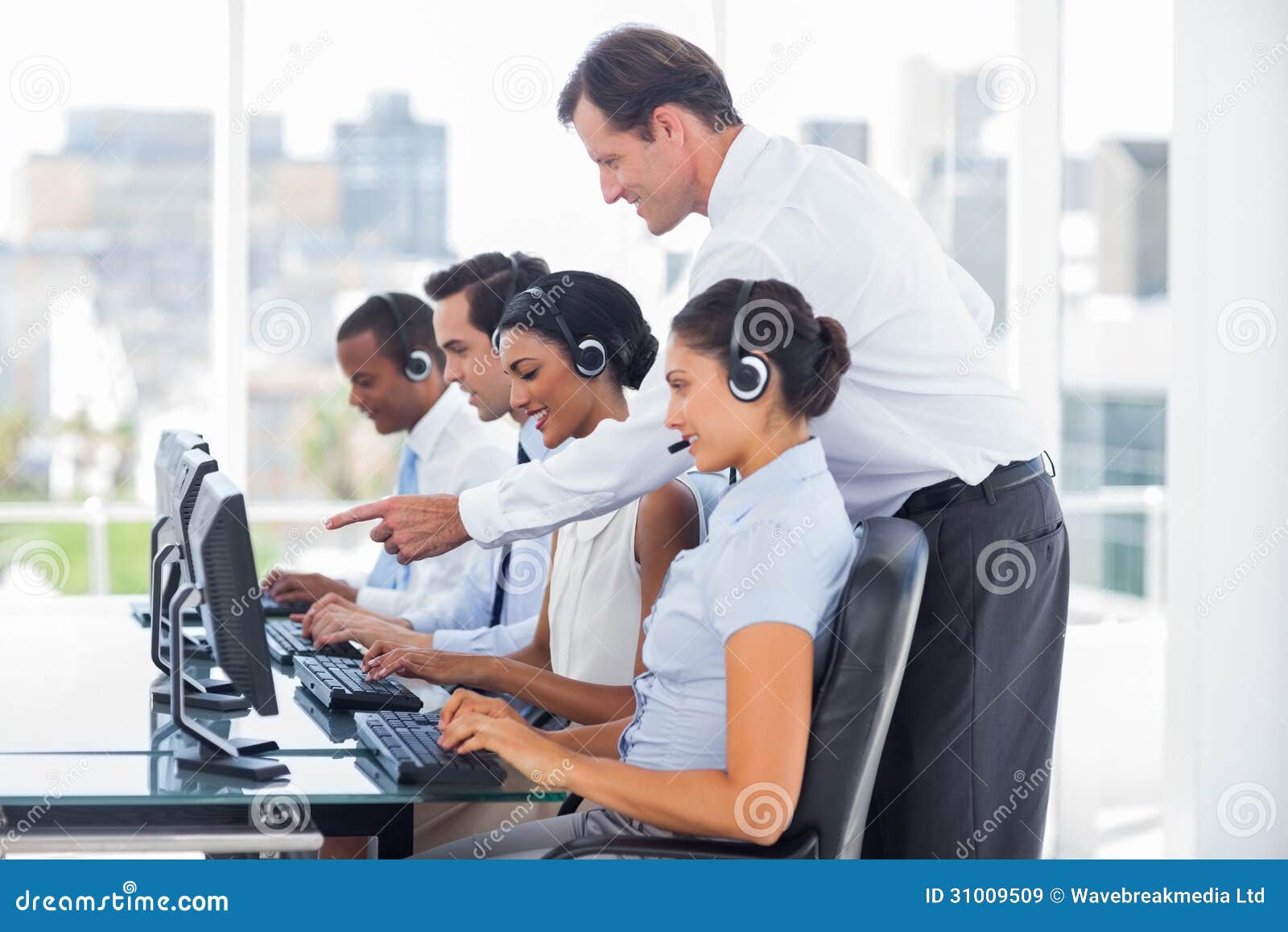 Manager Talking To His Employees Royalty Free Stock Images  Image 