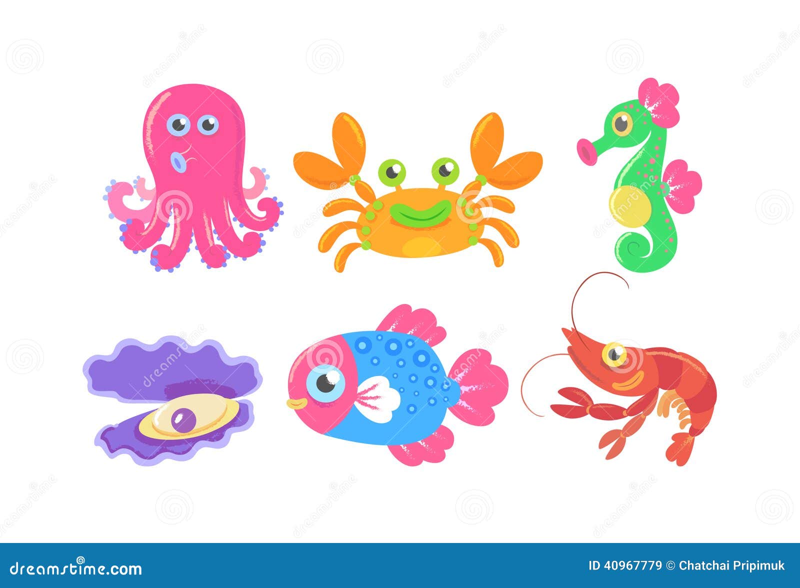 Marine Life Cartoon Stock Vector - Image: 40967779