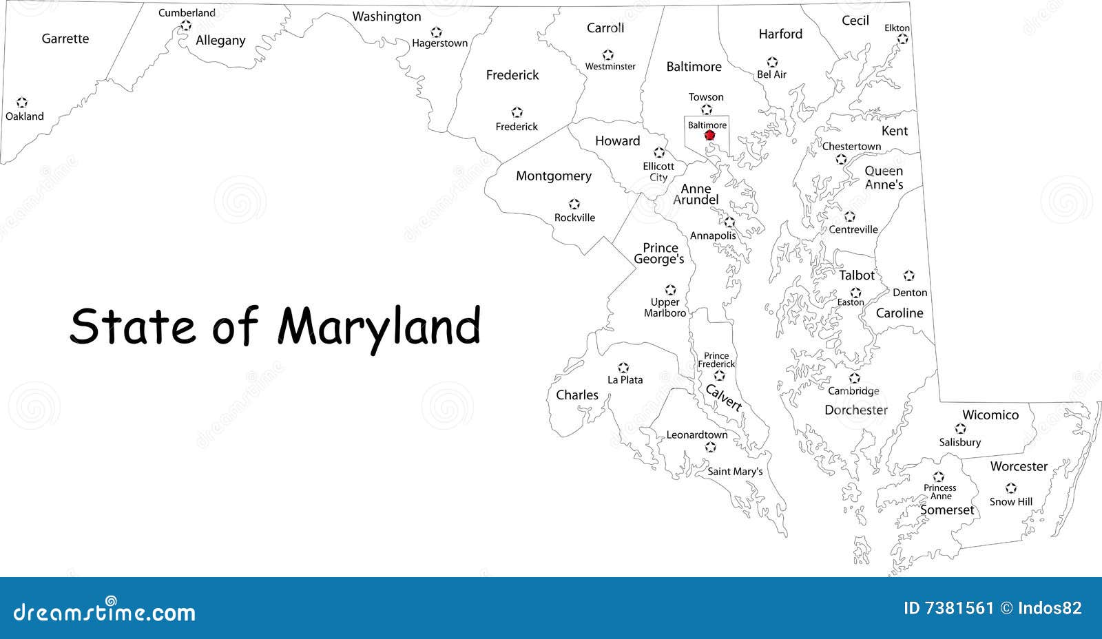 clipart map of maryland - photo #31