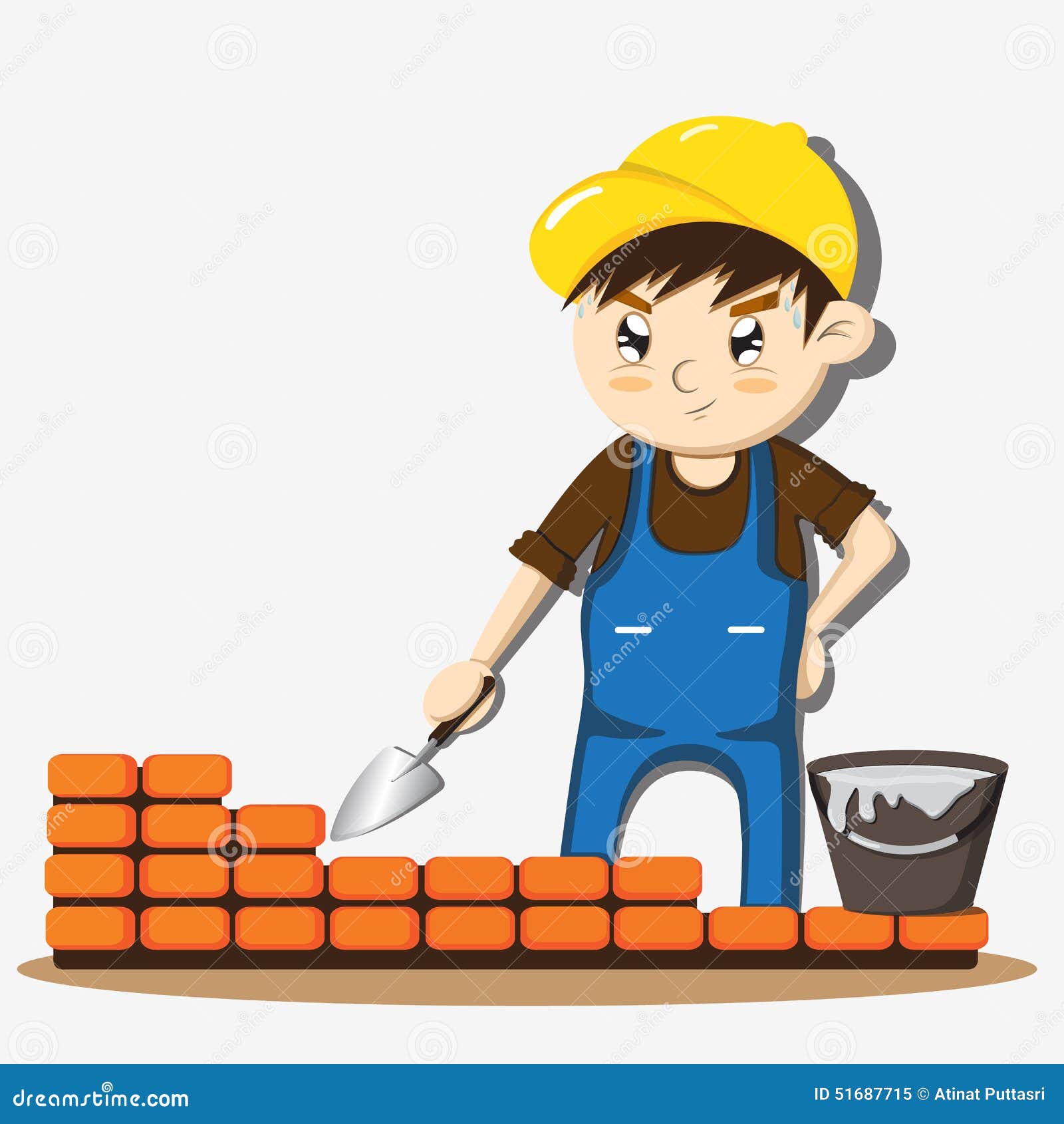 Mason Cartoon Design Stock Vector Image 51687715