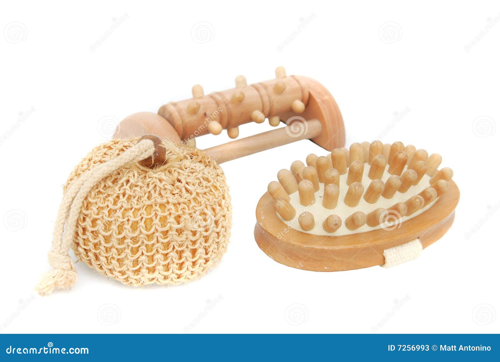 Massage Tools Over White Stock Photos Image 7256993