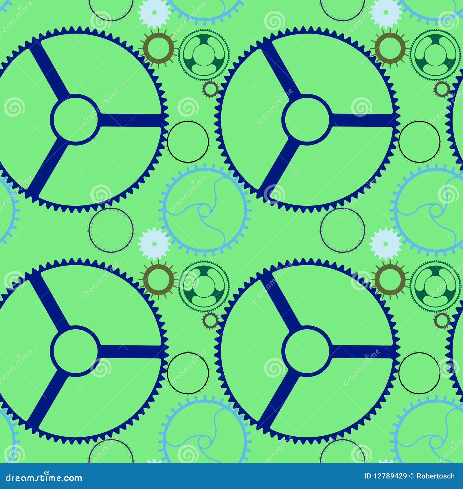 Mechanic Wheels Seamless Pattern Extended Royalty Free Stock Images ...