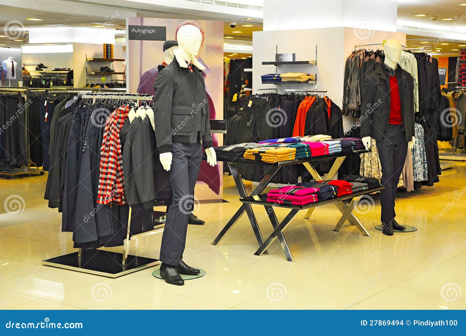 Mens Winter Clothing Store Editorial Stock Image - Image: 27869494