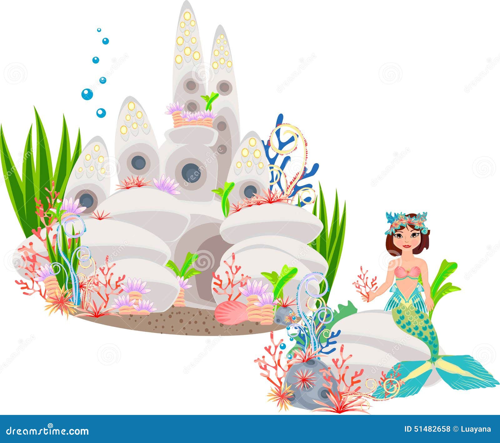 underwater castle clipart - photo #7