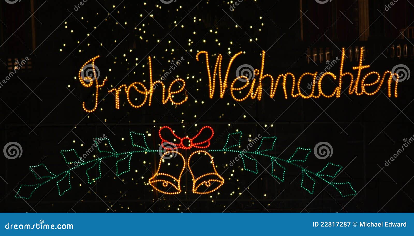 Merry Christmas In German Royalty Free Stock Photography - Image ...