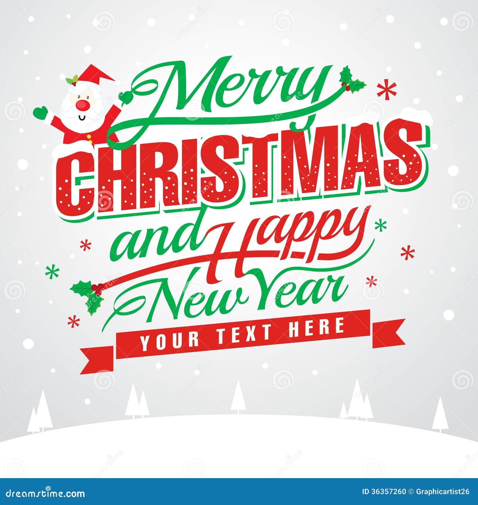 clipart merry christmas happy new year - photo #4