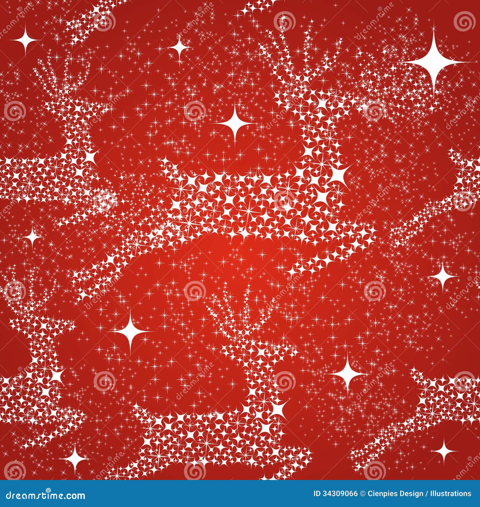 Merry Christmas Reindeer Seamless Pattern Backgrou Royalty Free 