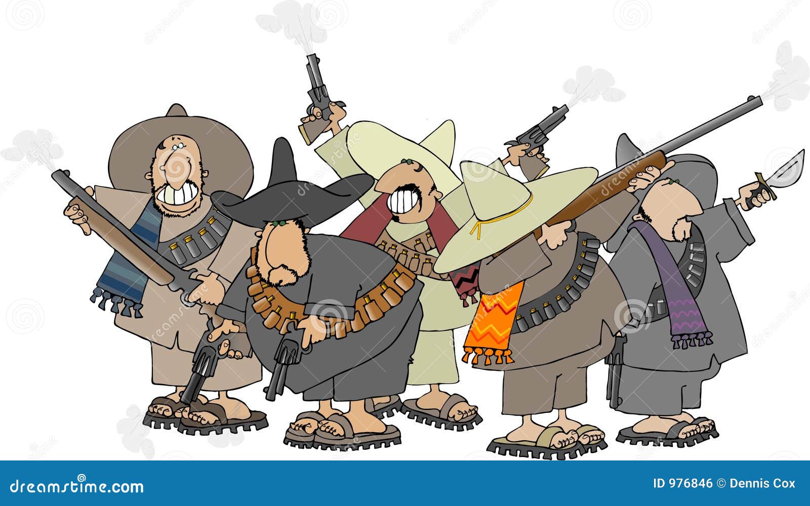 Mexican Banditos Royalty Free Stock Image Image 976846