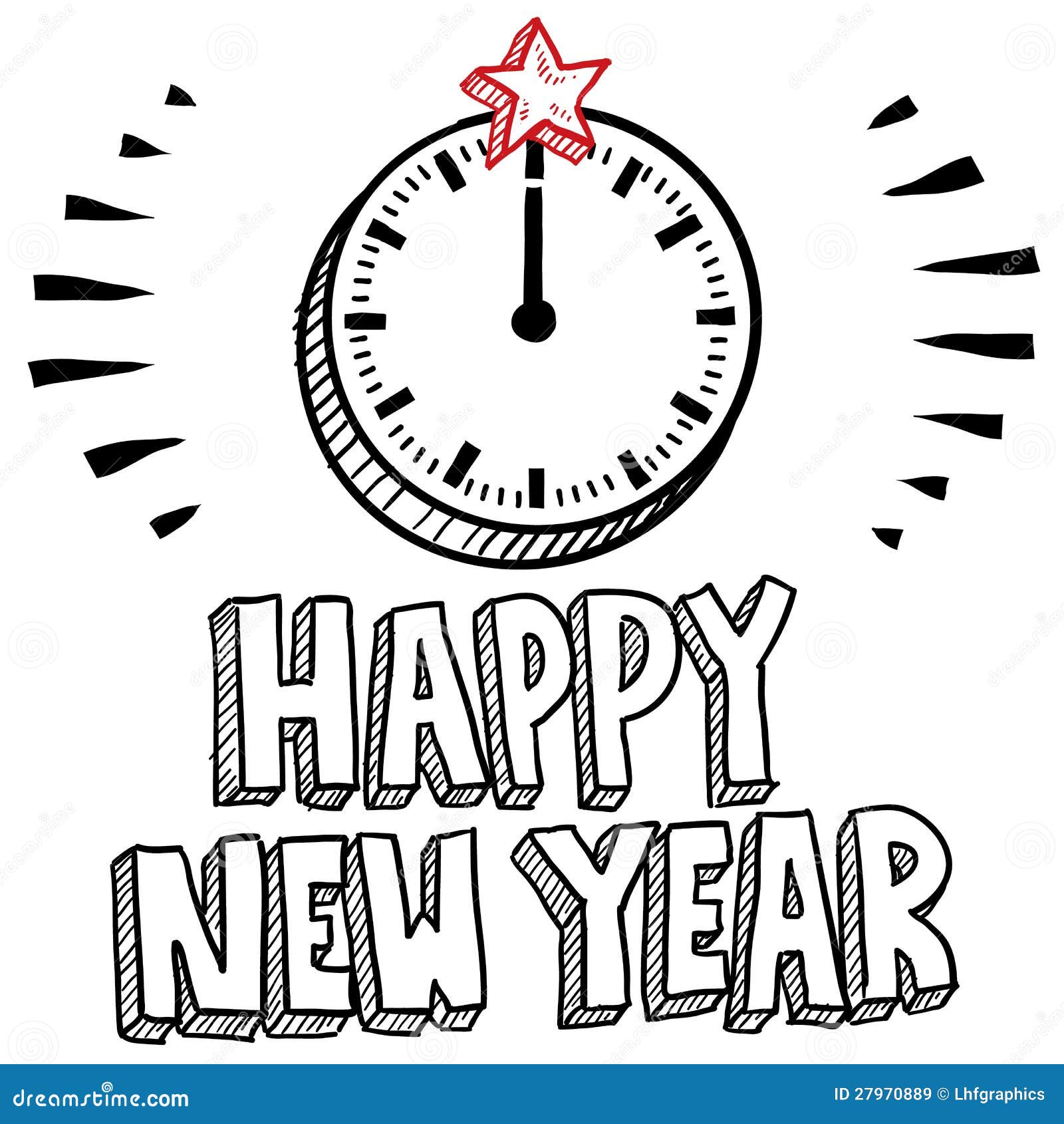 new year clock clip art - photo #18