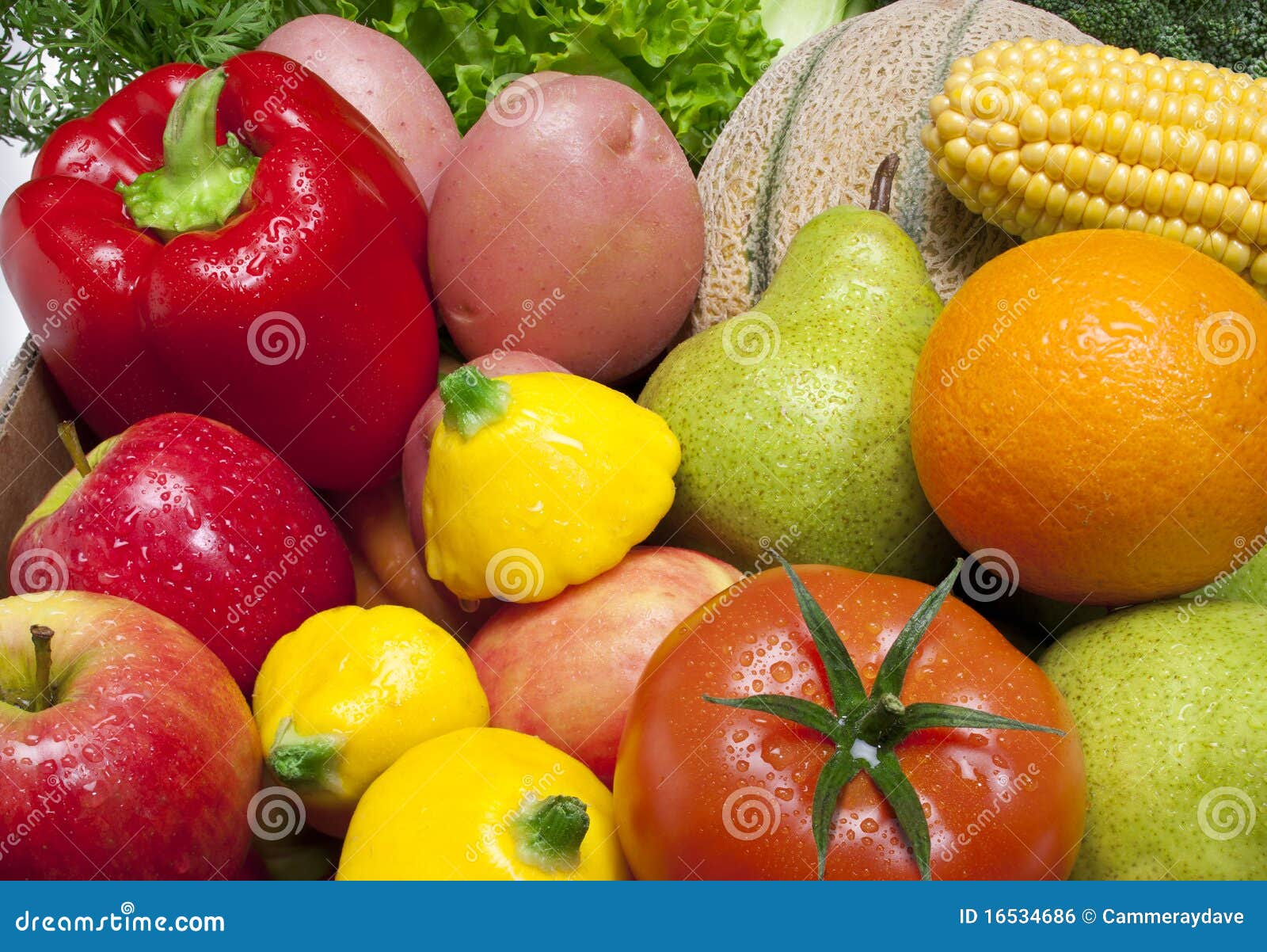 Mixed Fruit And Vegetables Food Royalty Free Stock Image Image 16534686