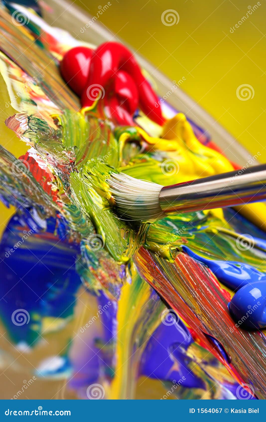 Mixing Paint Royalty Free Stock Photography - Image: 1564067