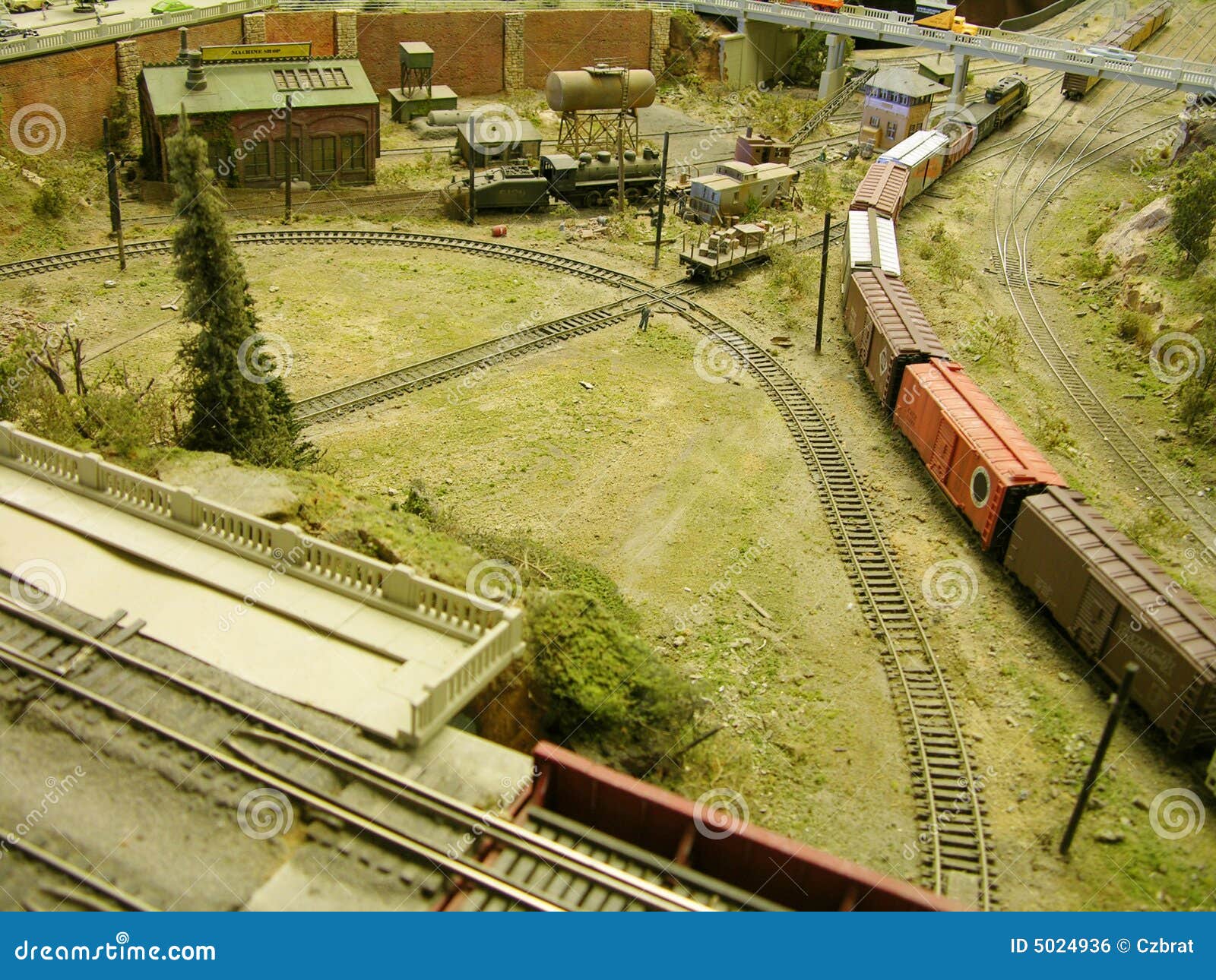 Model Railroad Track Royalty Free Stock Image - Image: 5024936